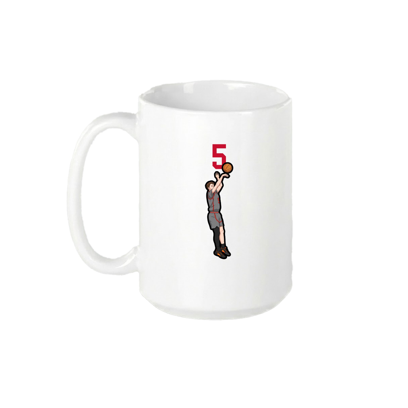 15oz Coffee Mug — Number Top in White