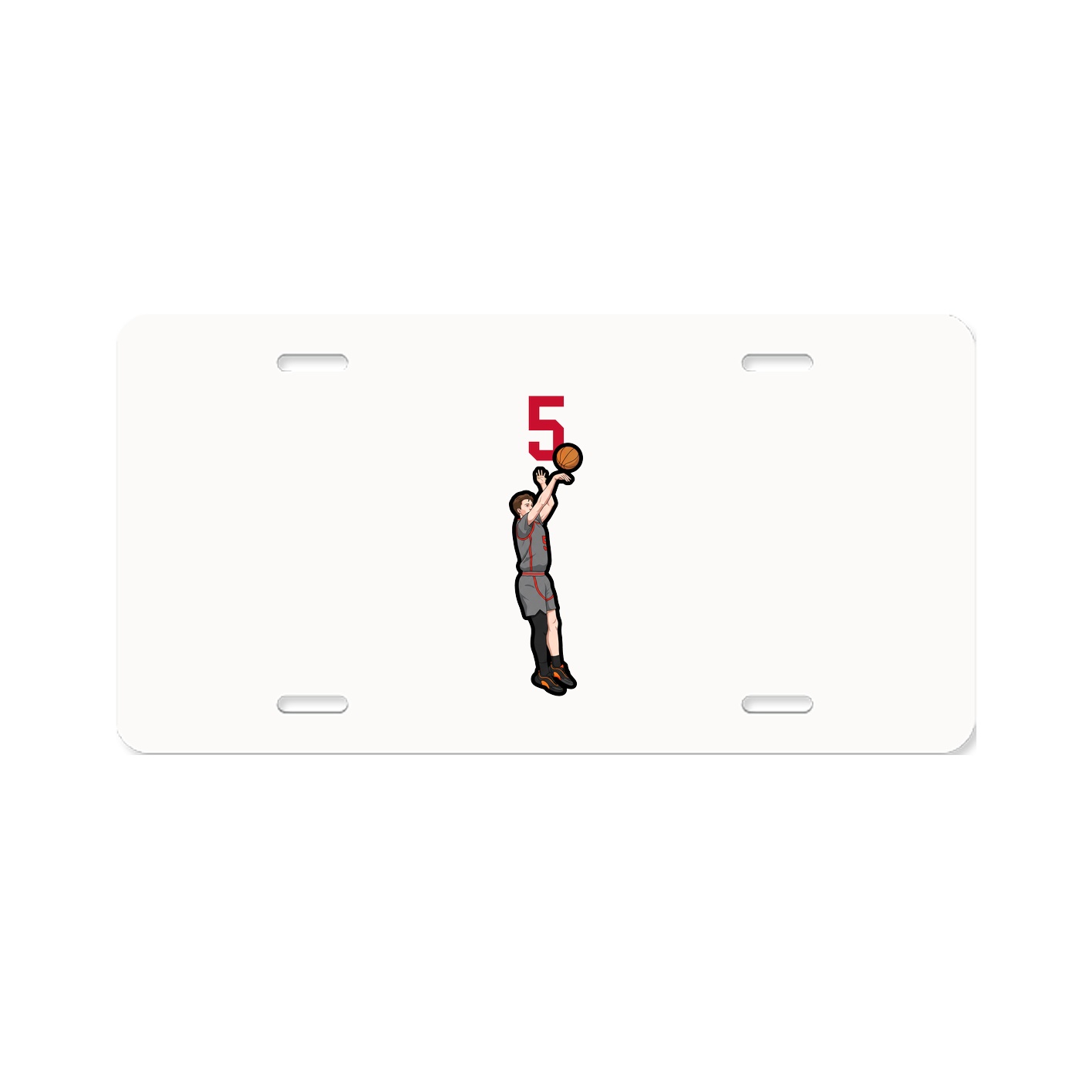License Plate — Number Top in Classic