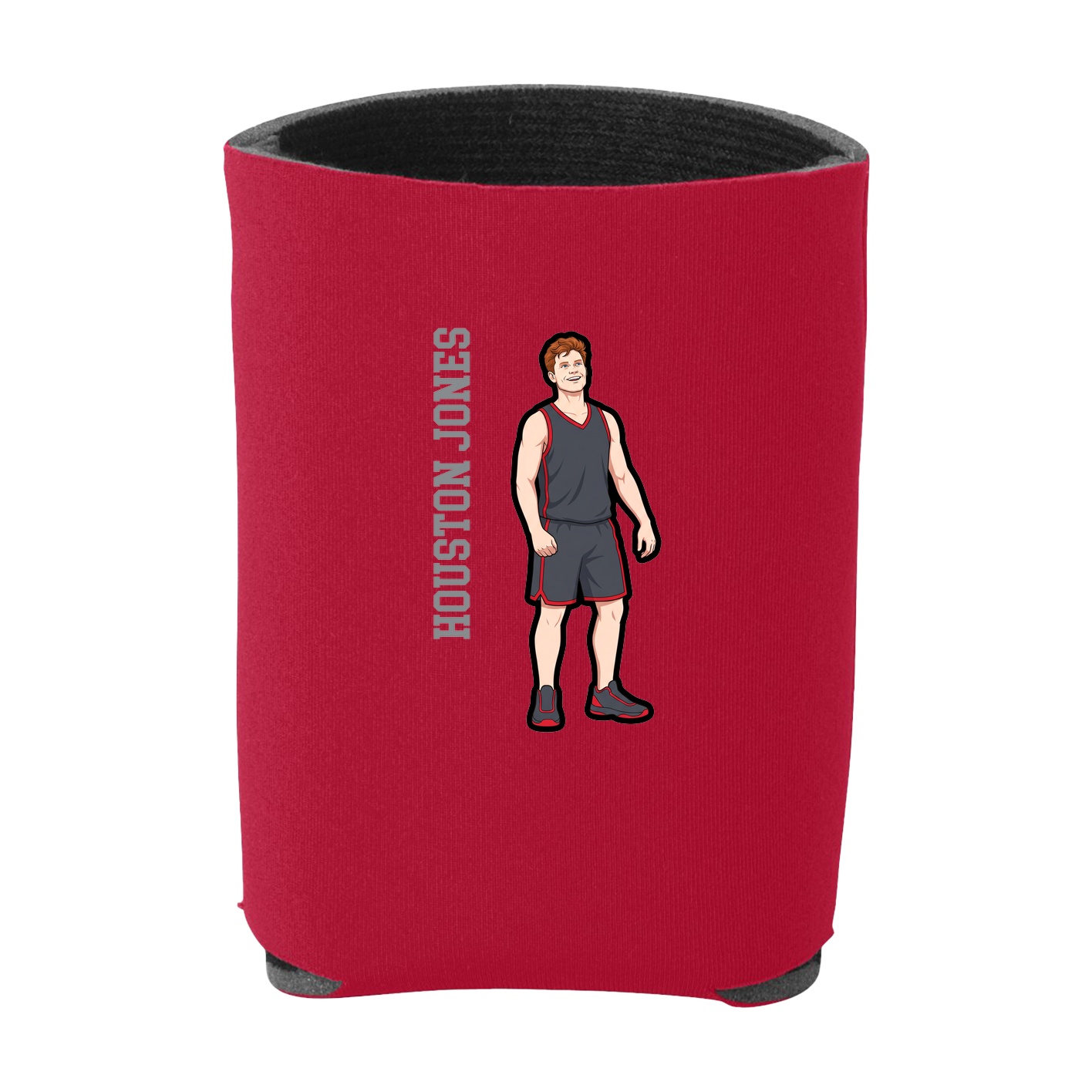 Can Holder — Name Vertical in Red