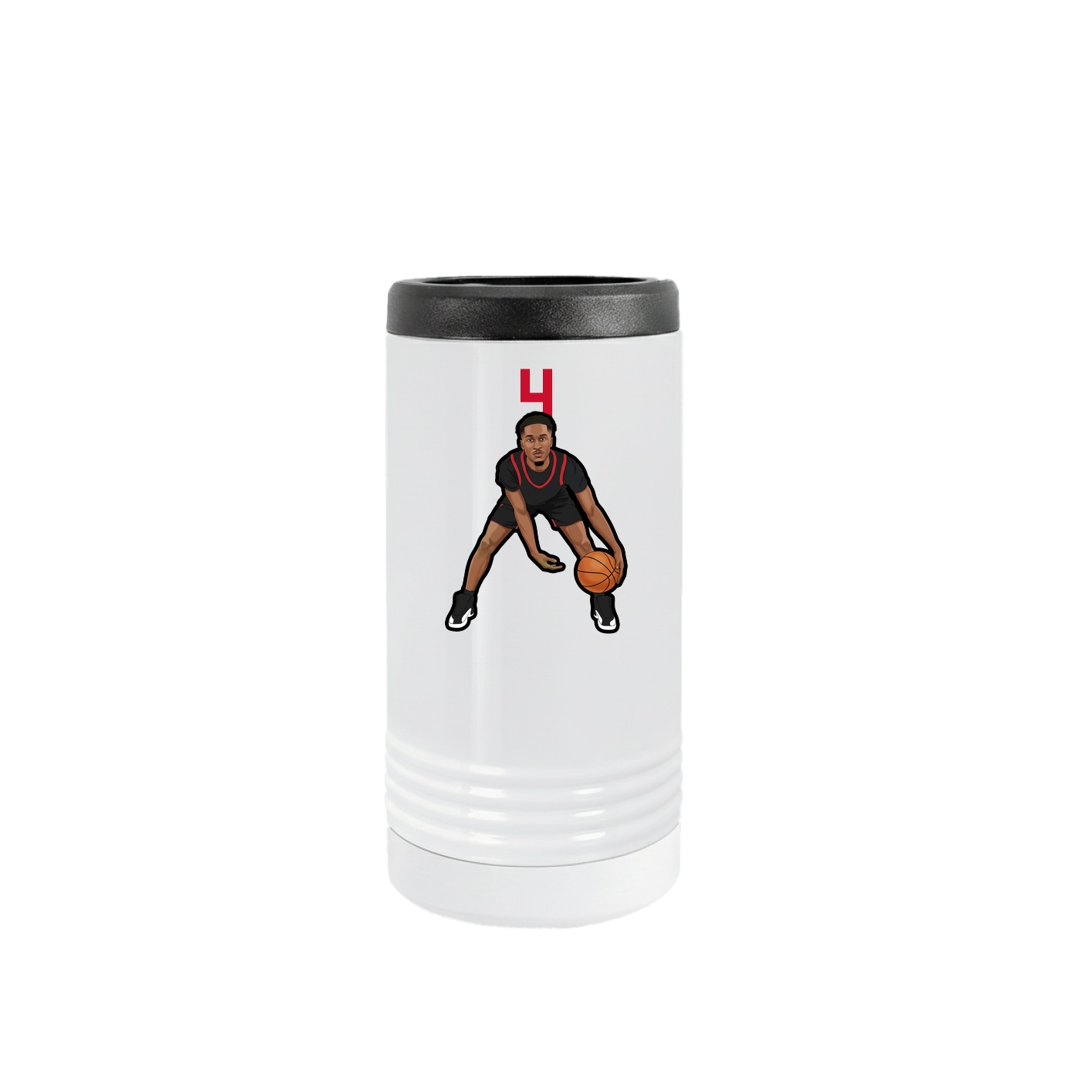 Slim Beverage Holder — Number Top in White