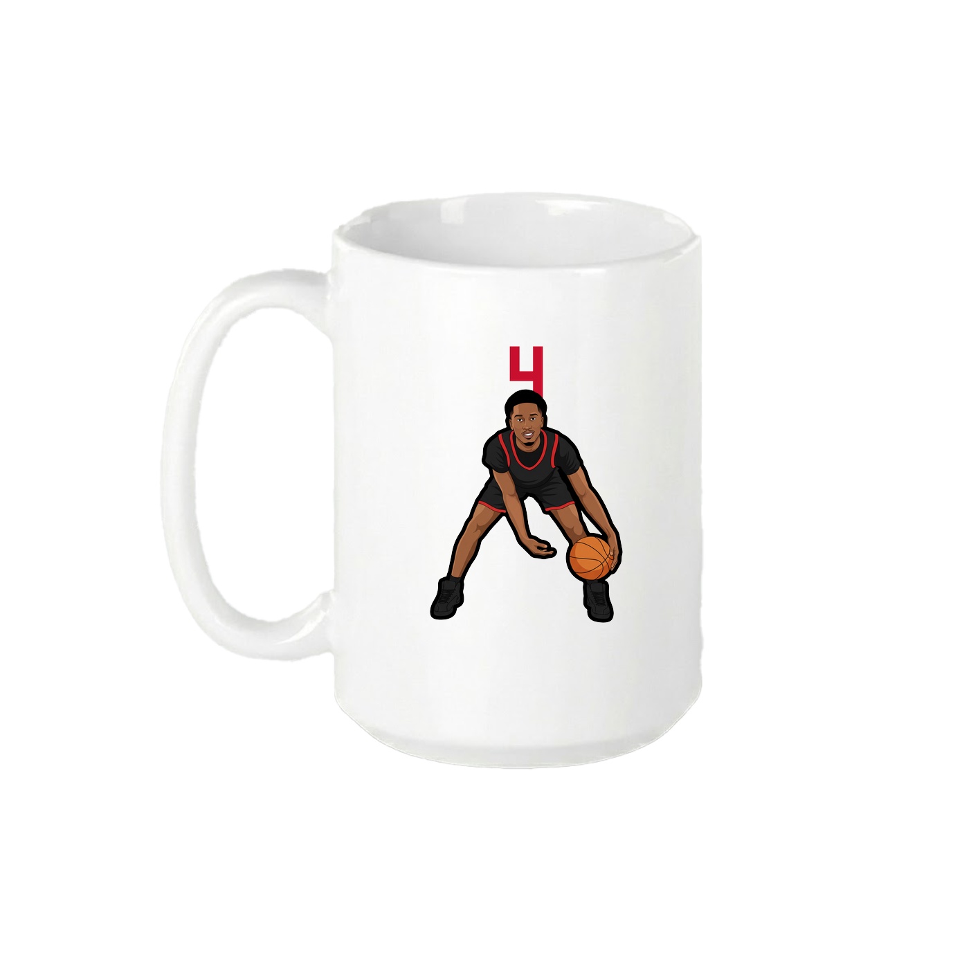 15oz Coffee Mug — Number Top in White
