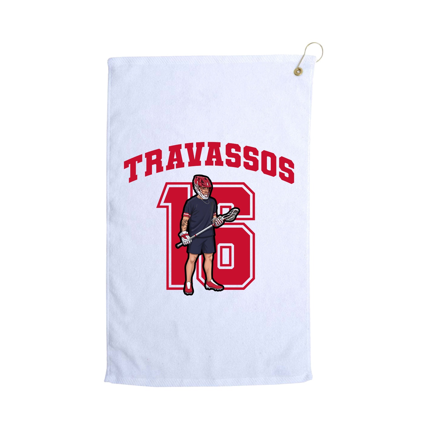 Golf Towel — Number in White