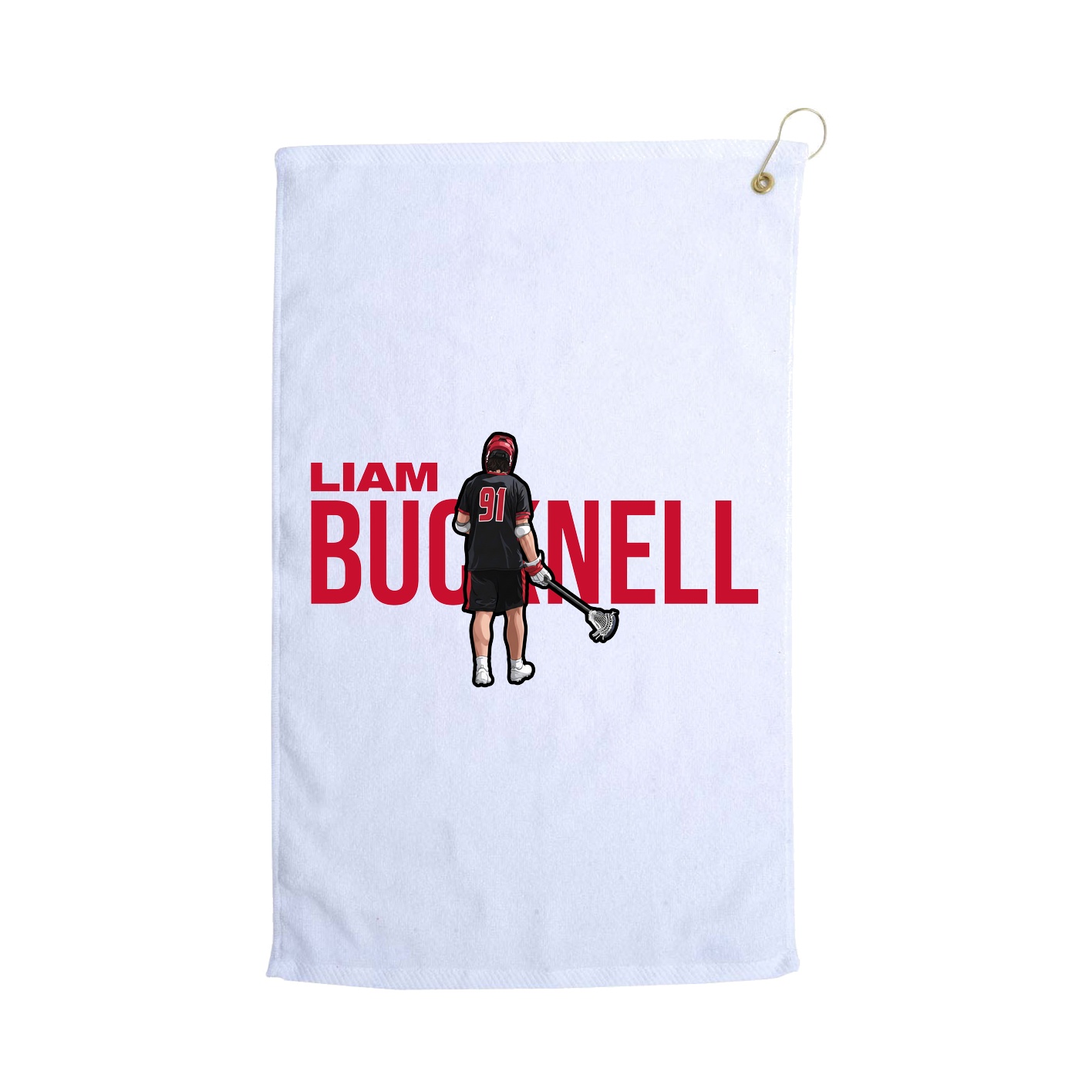 Golf Towel — Player Name in White