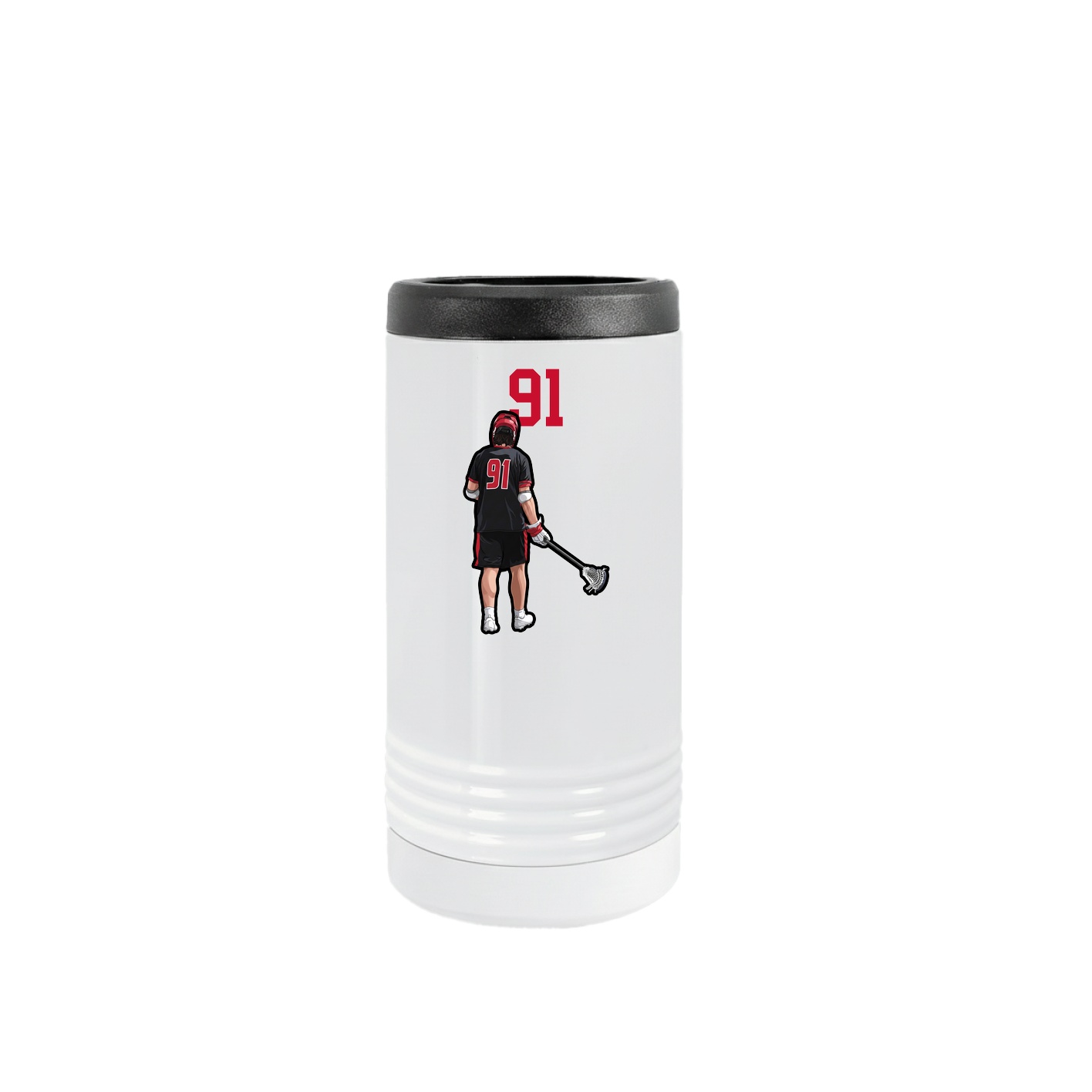 Slim Beverage Holder — Number Top in White