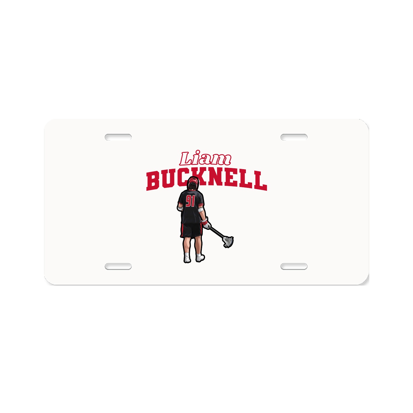 License Plate — Name Arch in Classic