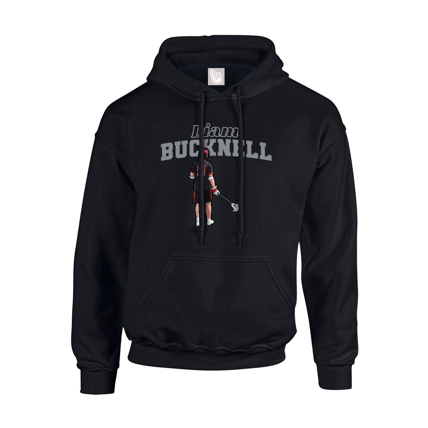 Hoodie — Name Arch in Black