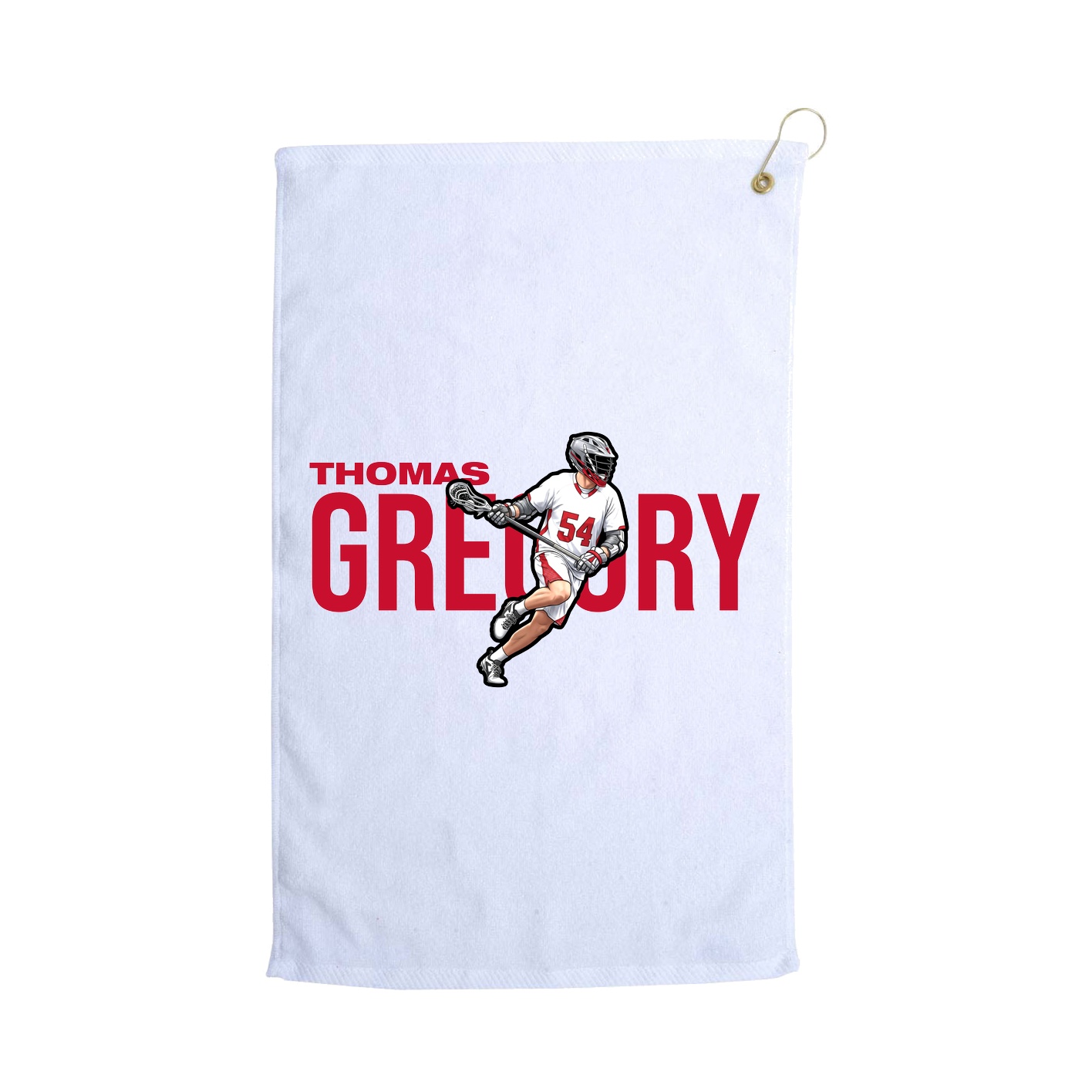 Golf Towel — Player Name in White