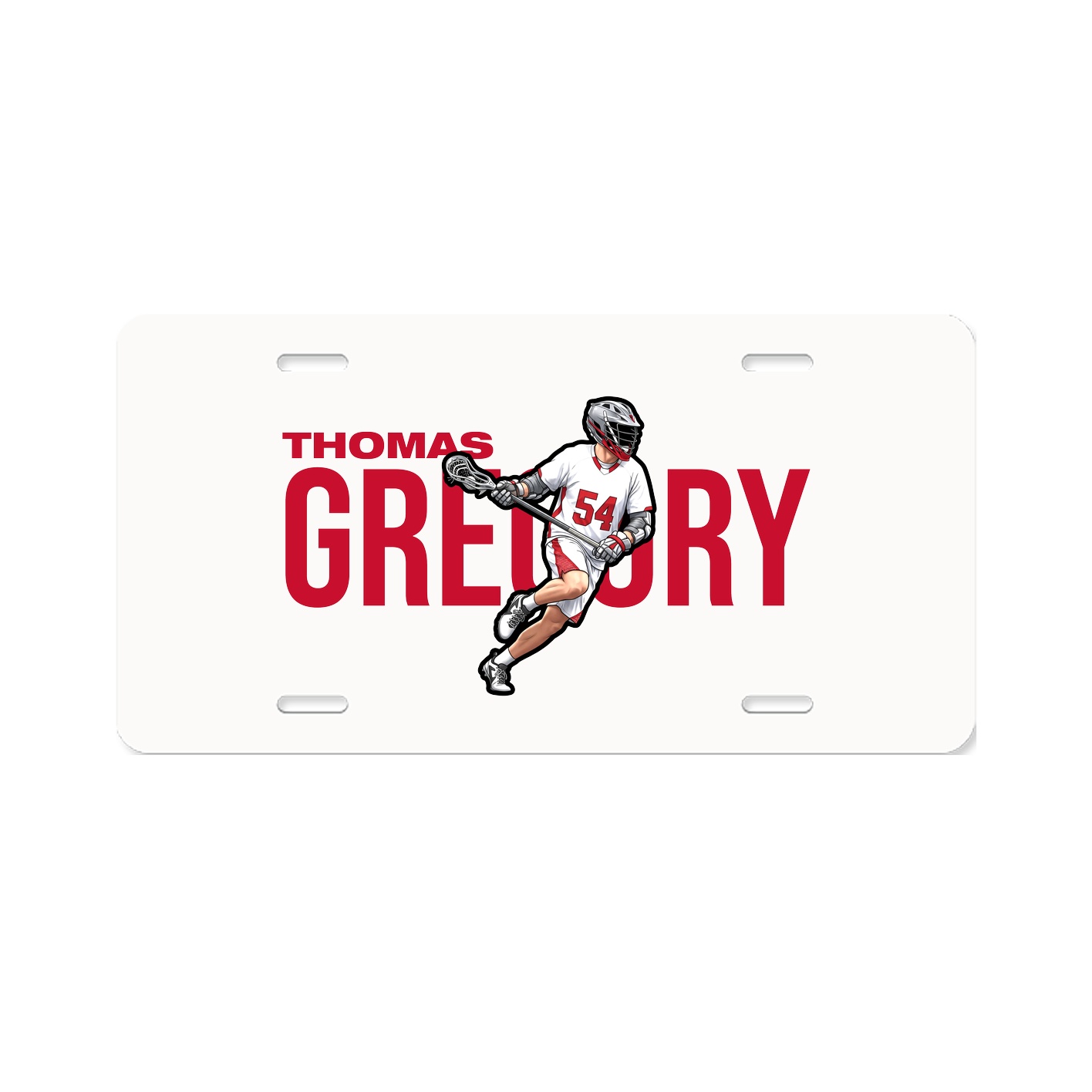 License Plate — Player Name in Classic
