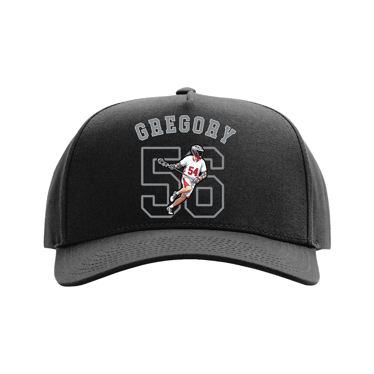 Full Fabric Five-Panel Champ Cap — Shirsey Arch in Black