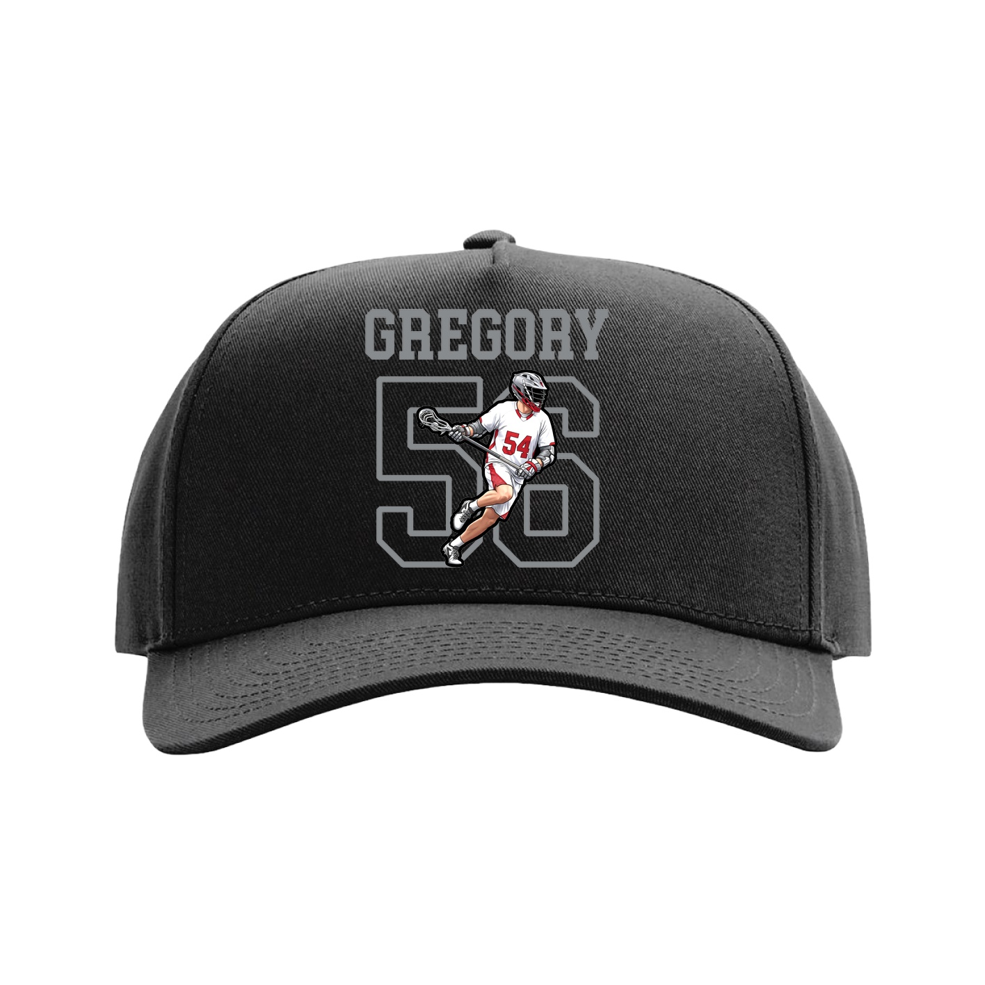 Full Fabric Five-Panel Champ Cap — Shirsey in Black