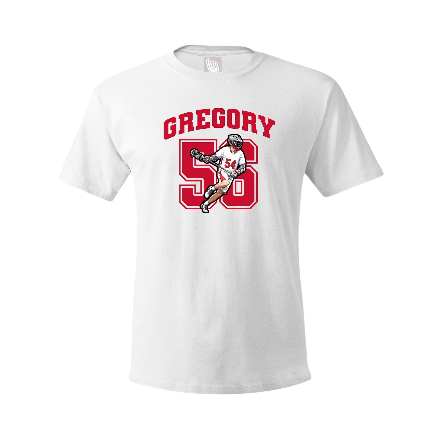 Youth Tee — Number in White