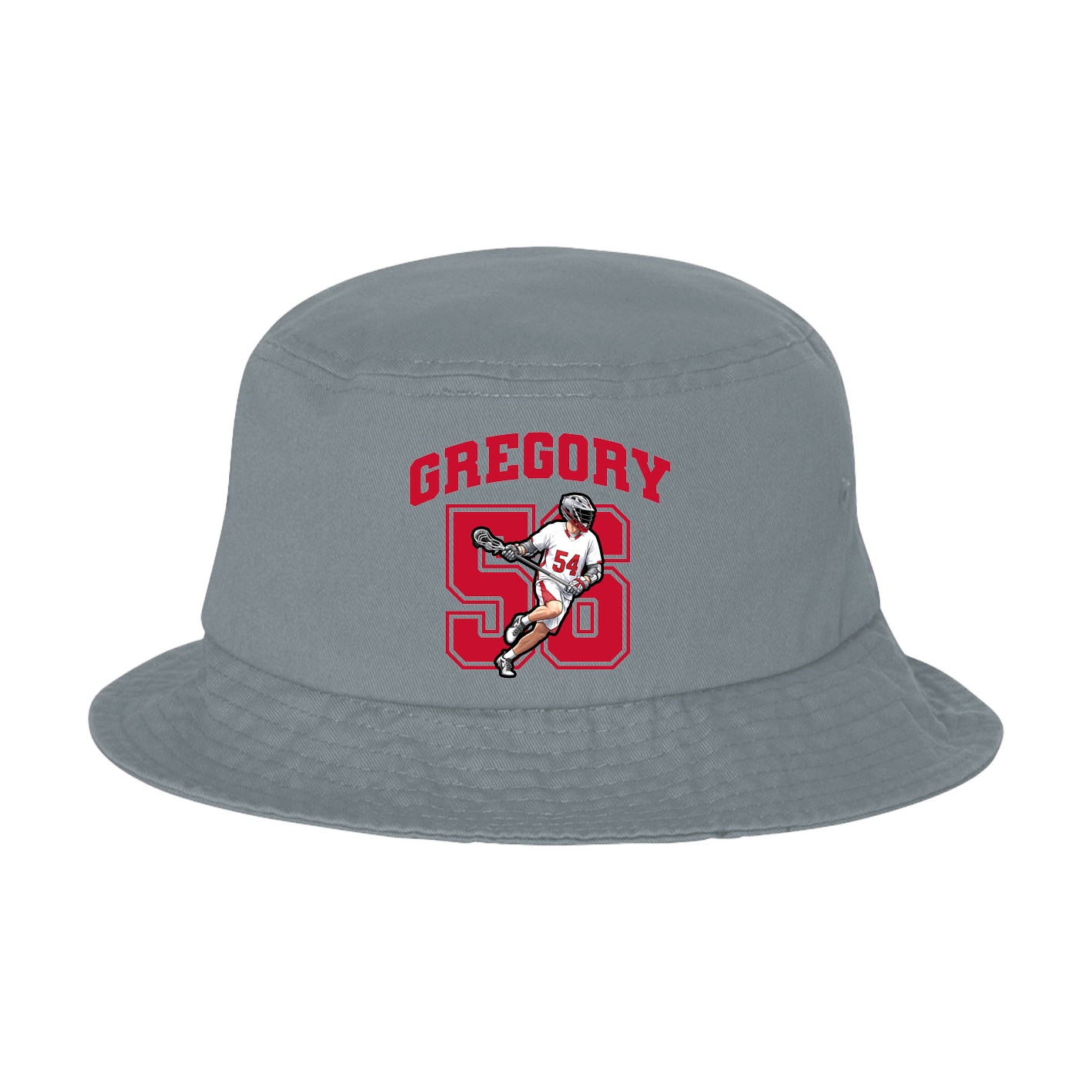 Bucket Cap — Number in Grey