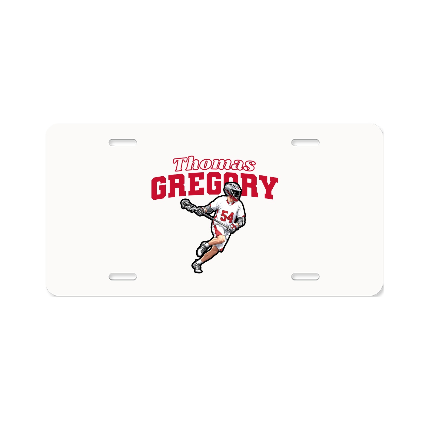 License Plate — Name Arch in Classic