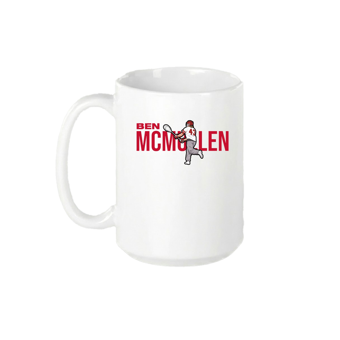 15oz Coffee Mug — Player Name in White