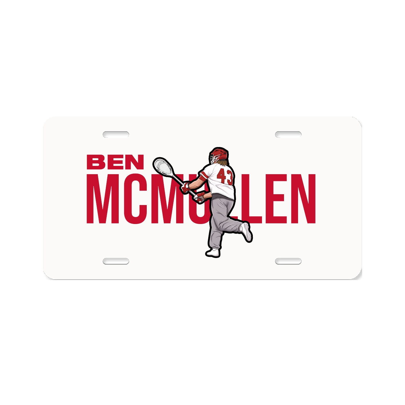 License Plate — Player Name in Classic