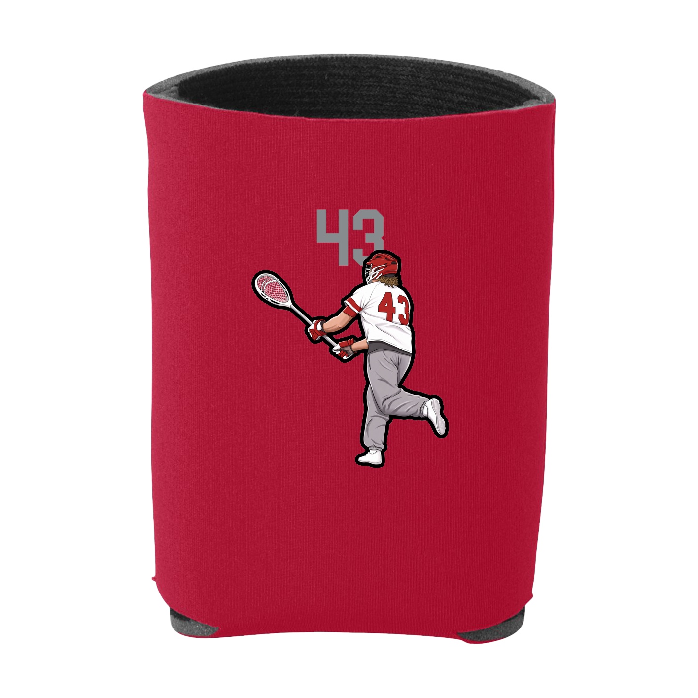 Can Holder — Number Top in Red