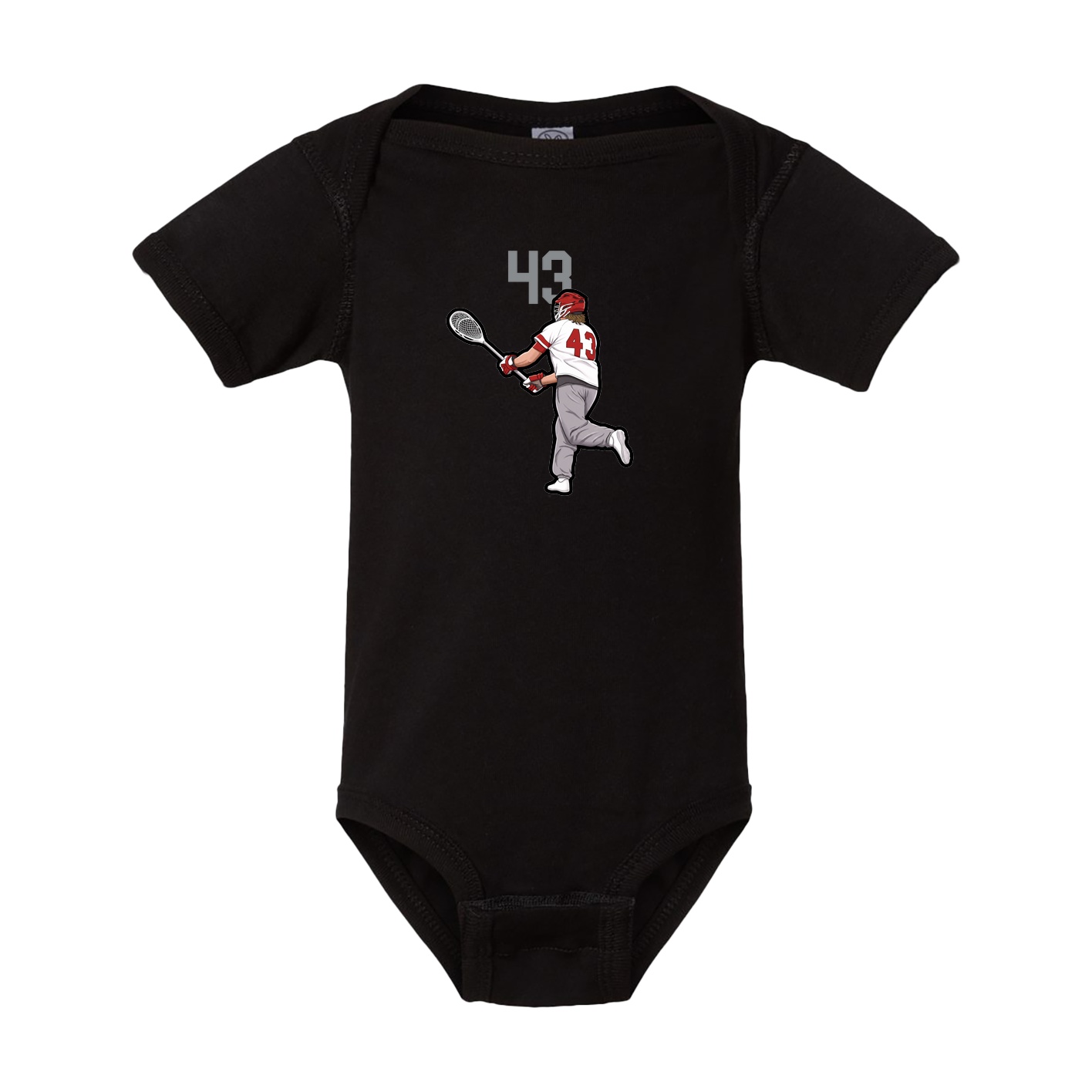 Baby Onesie — Number Top in Black