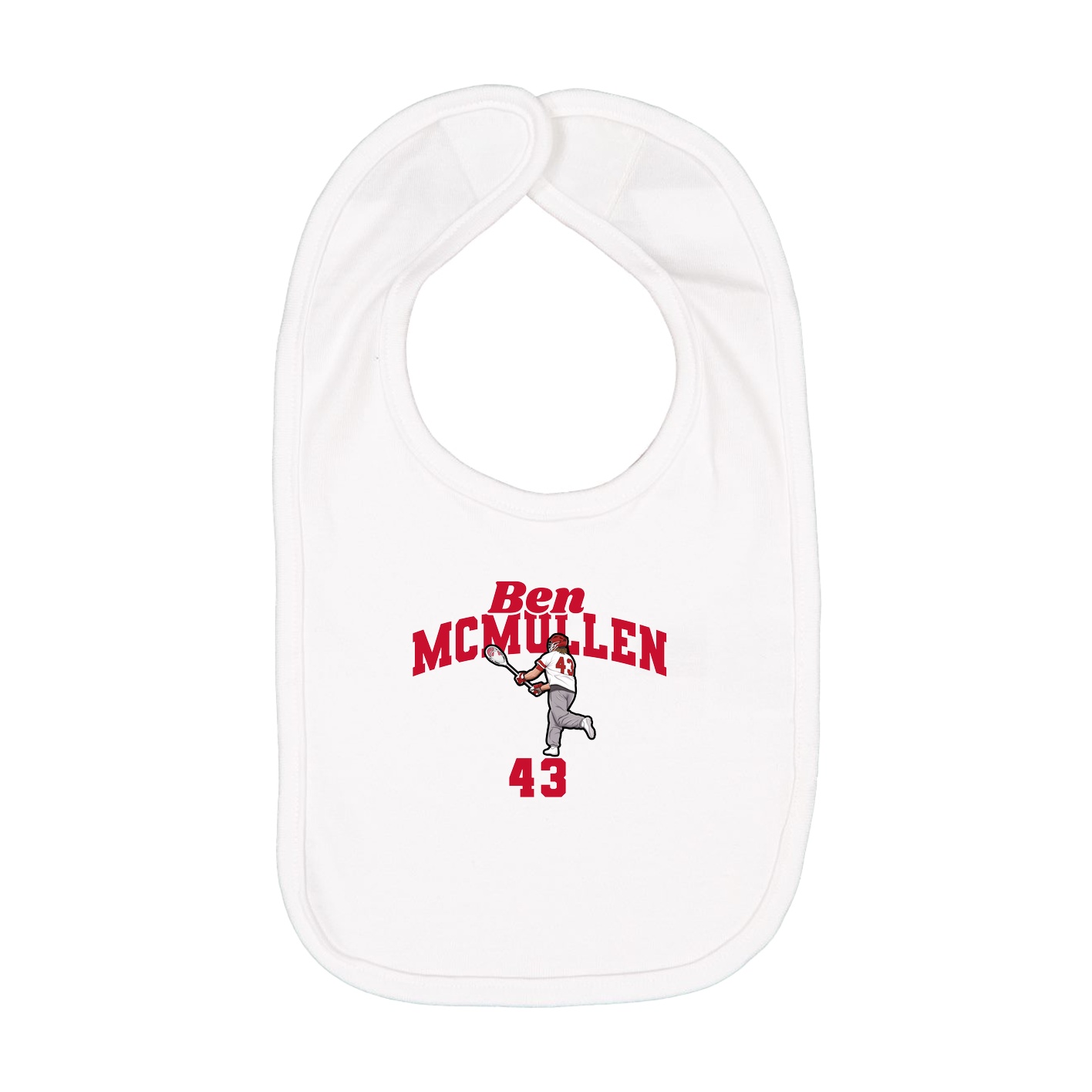 Infant Bib — Signature Arch in White