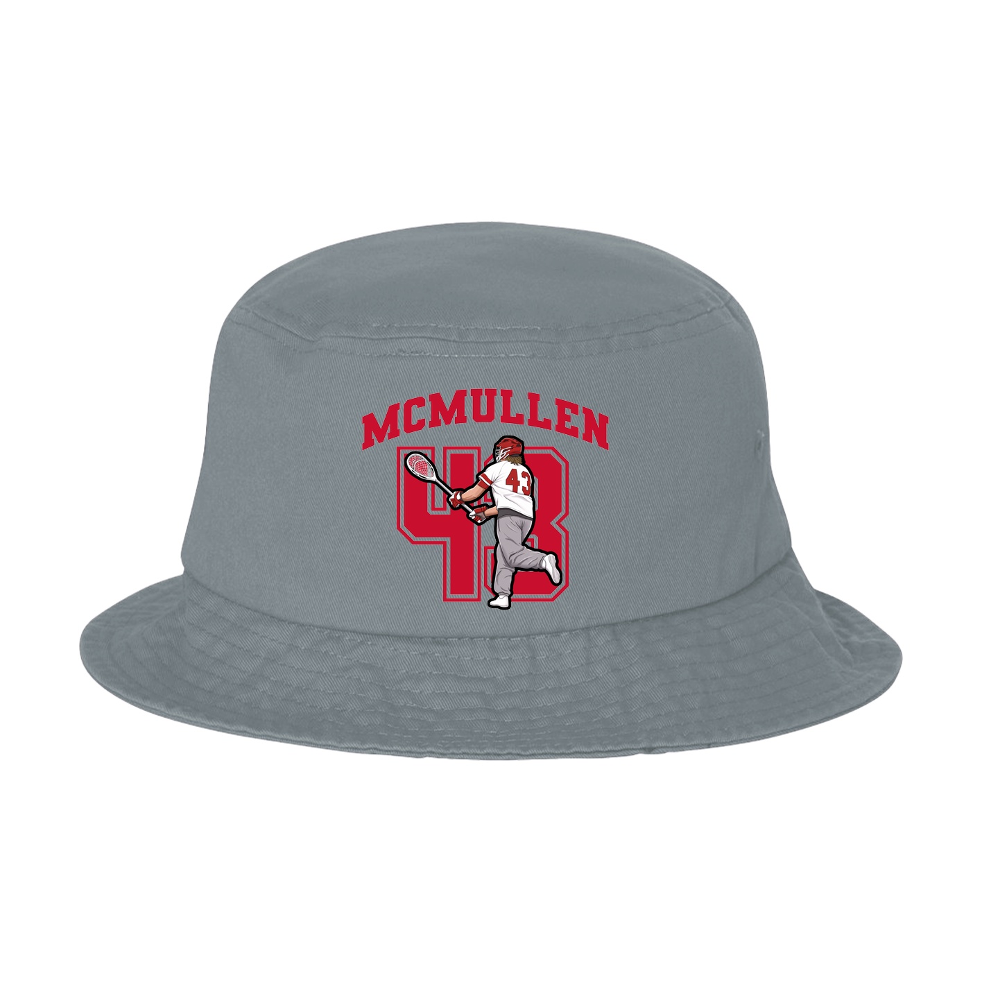 Bucket Cap — Number in Grey