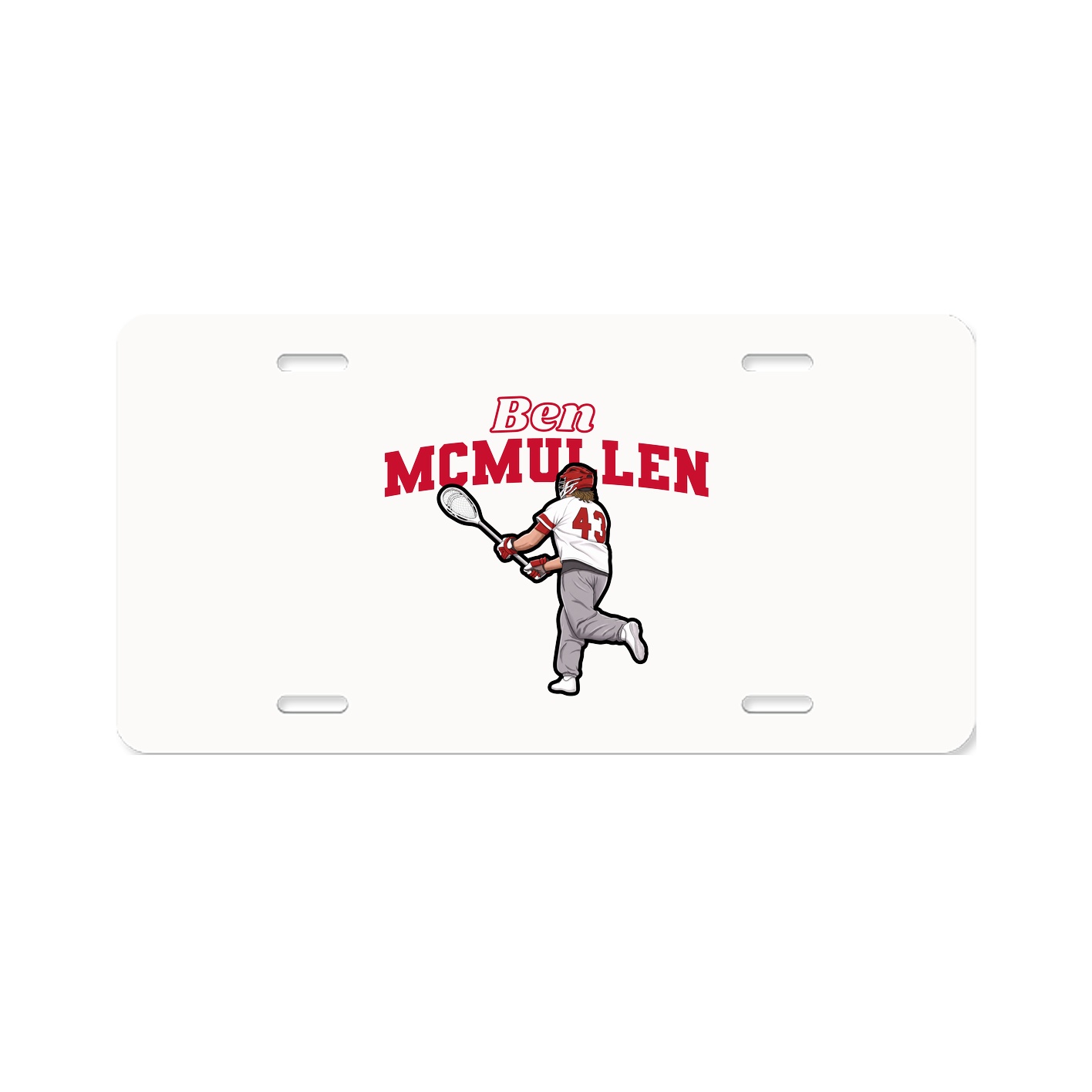 License Plate — Name Arch in Classic