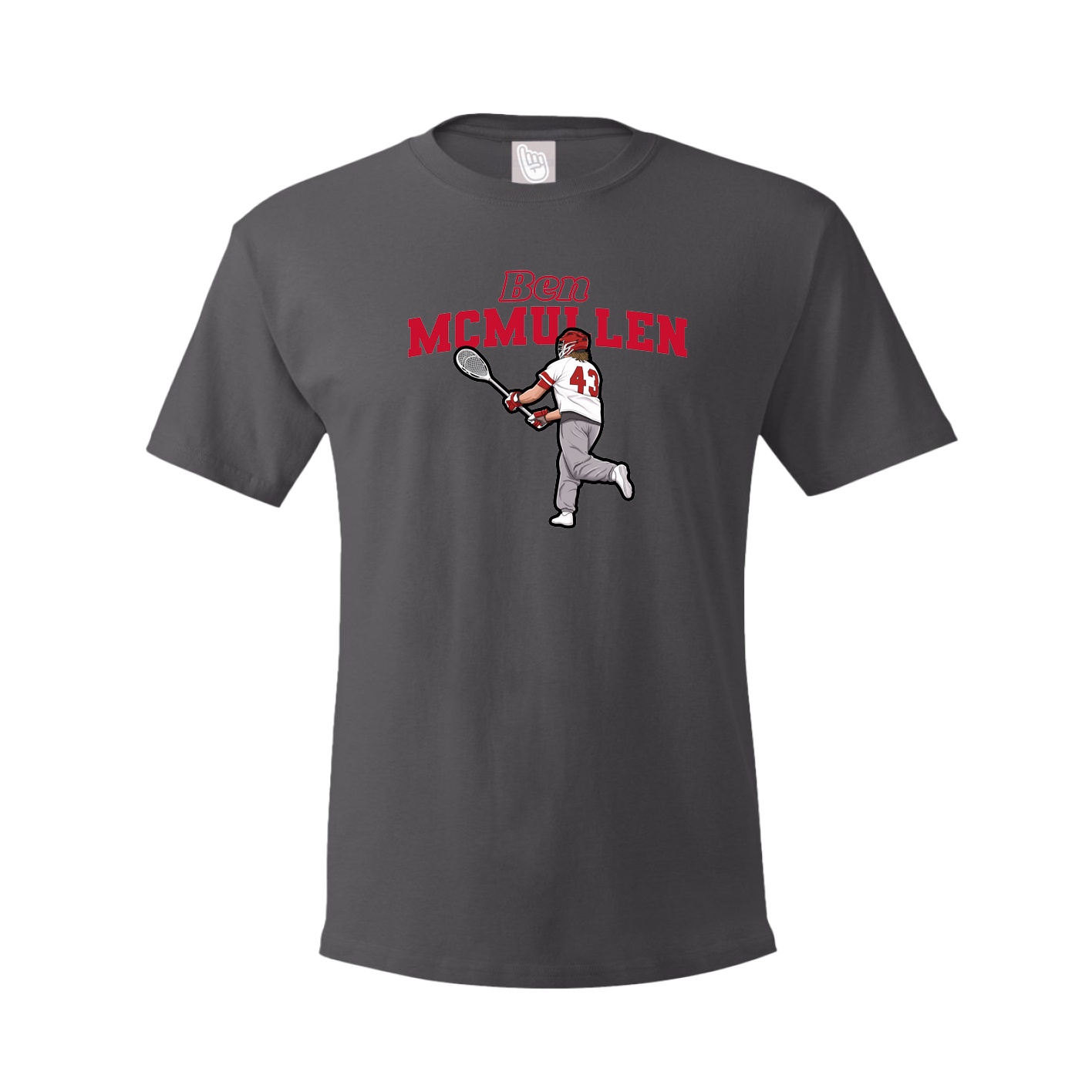Tee — Name Arch in Grey