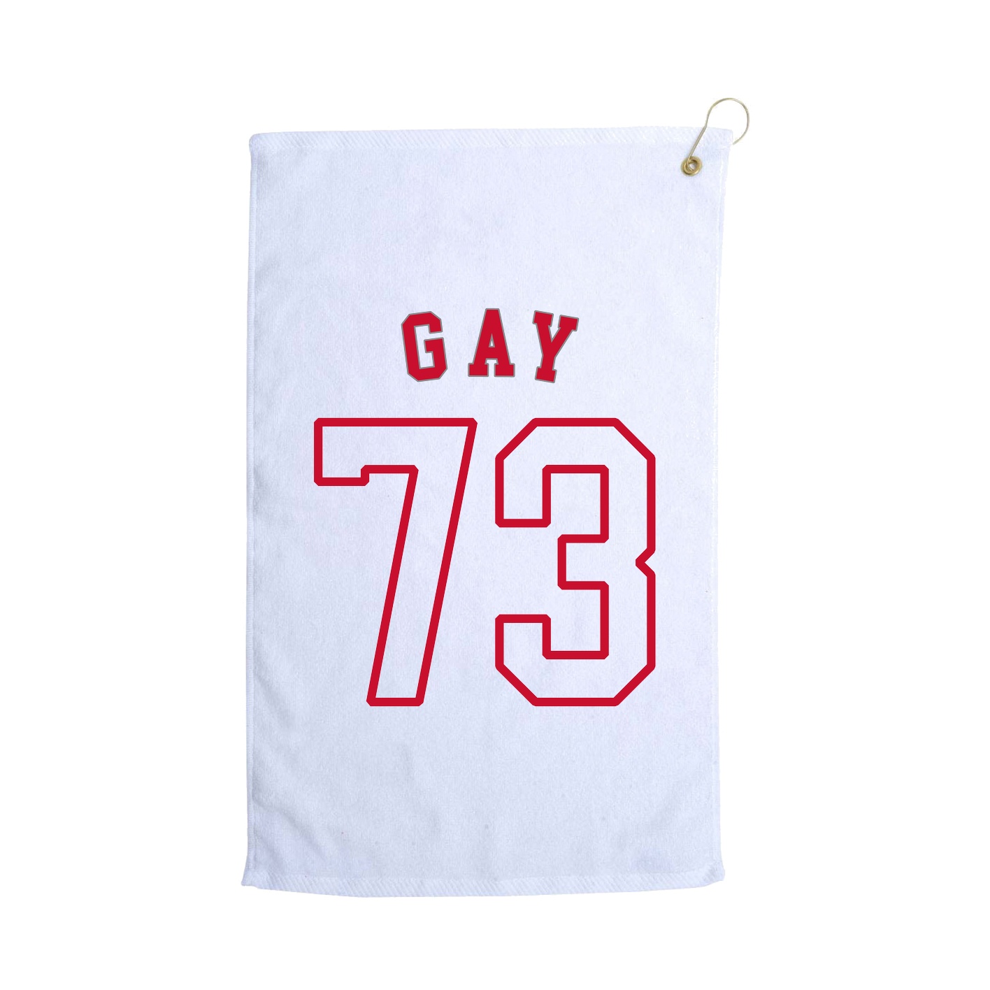 Golf Towel — Shirsey Arch in White