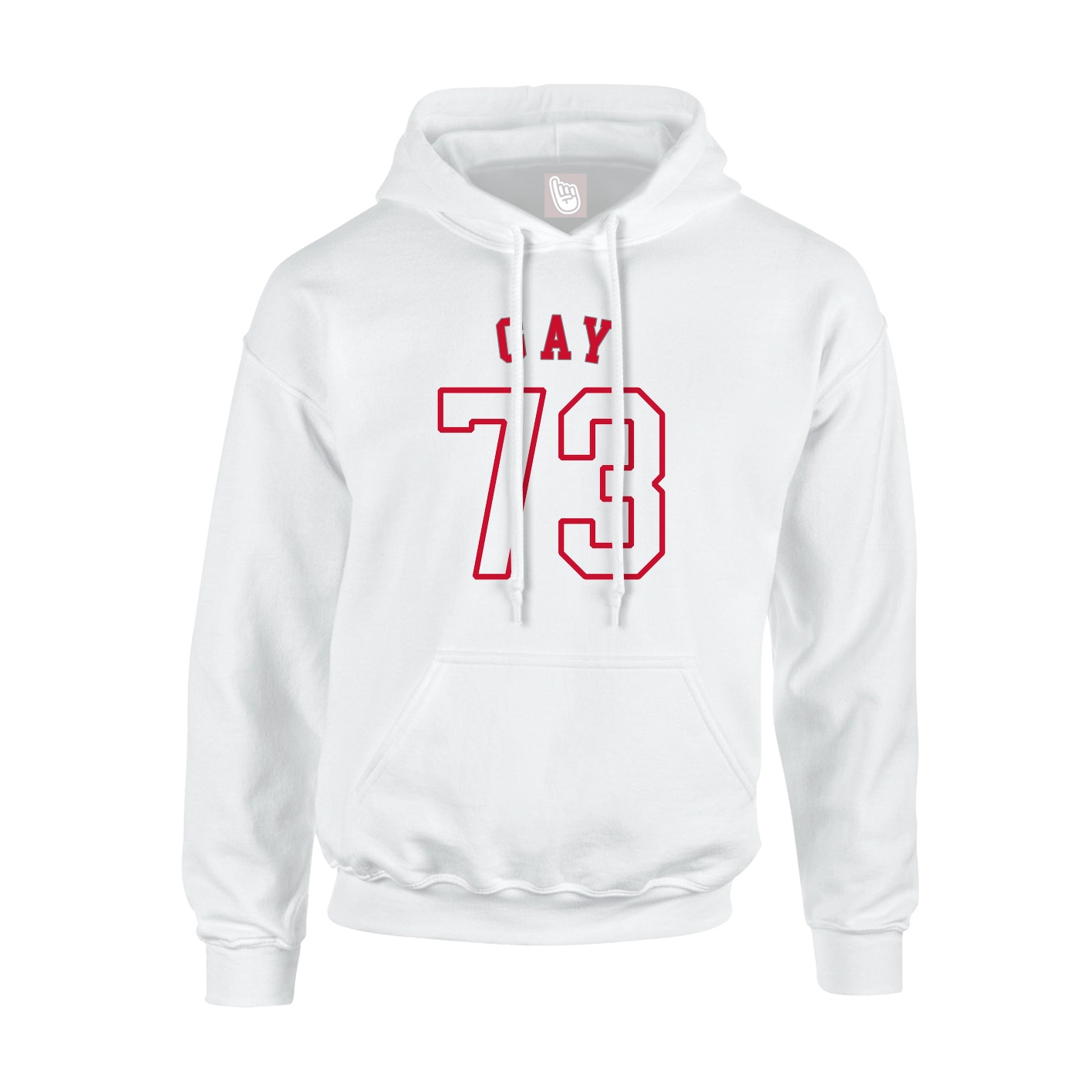 Youth Hoodie — Shirsey Arch in White