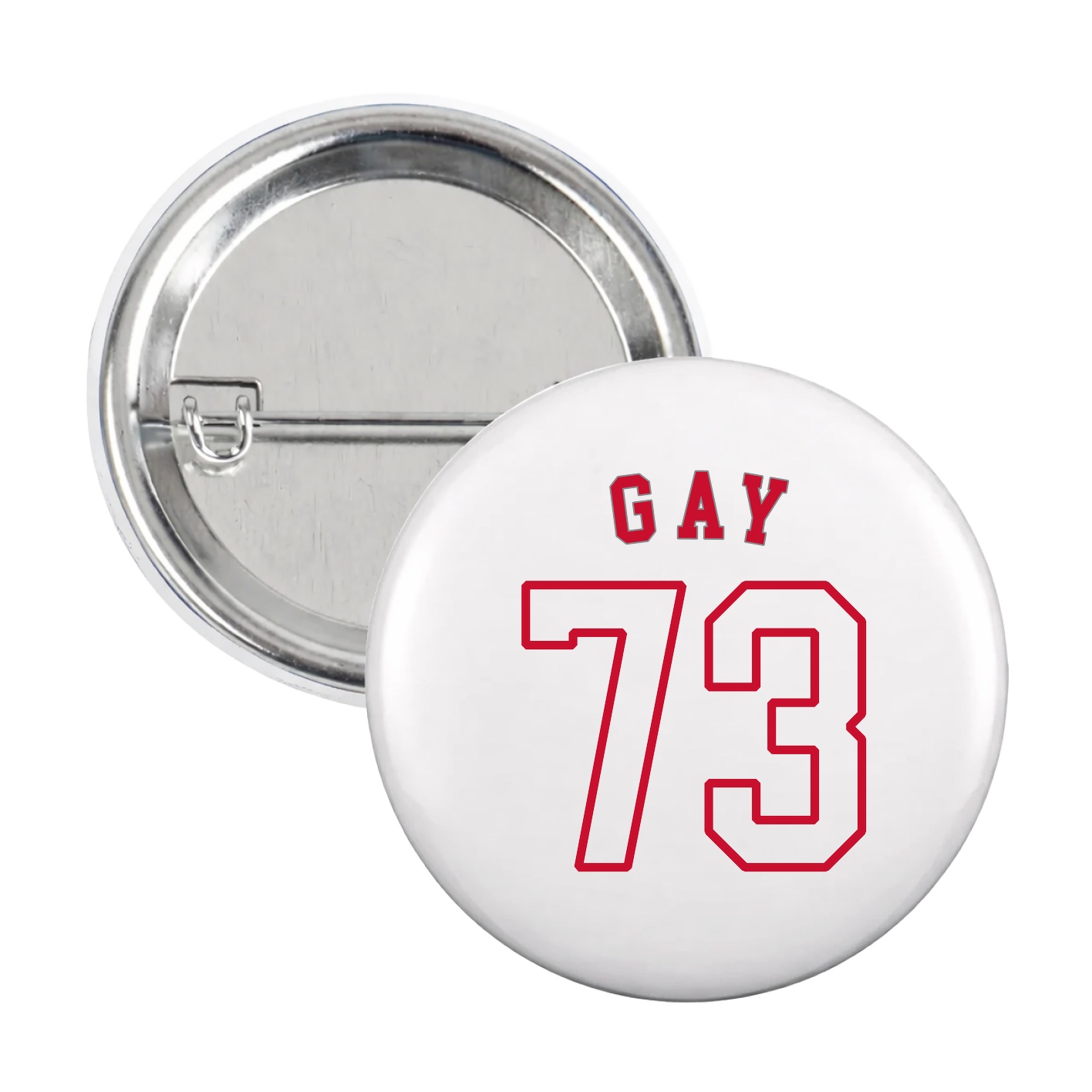 Game Day Button — Shirsey Arch in White