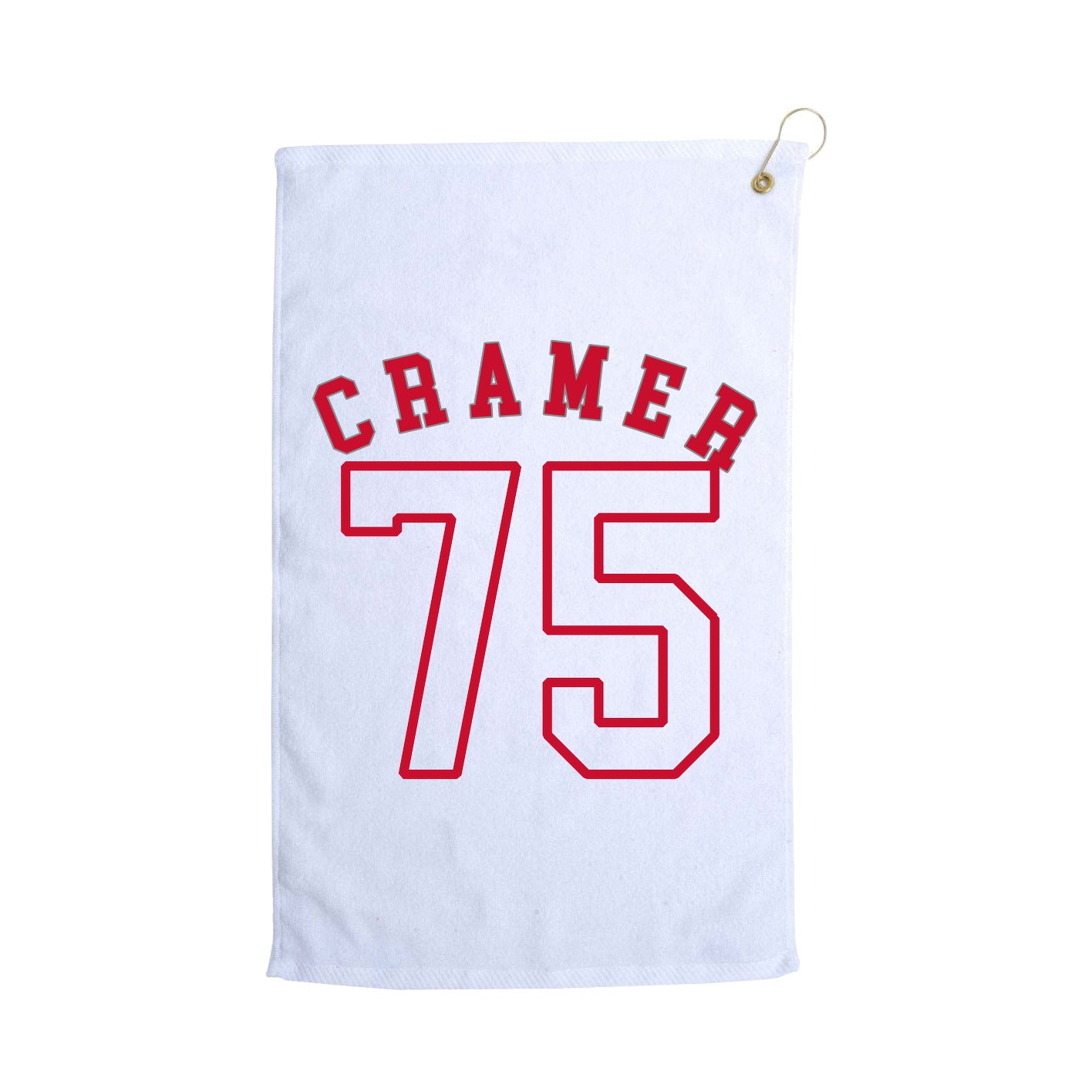 Golf Towel — Shirsey Arch in White