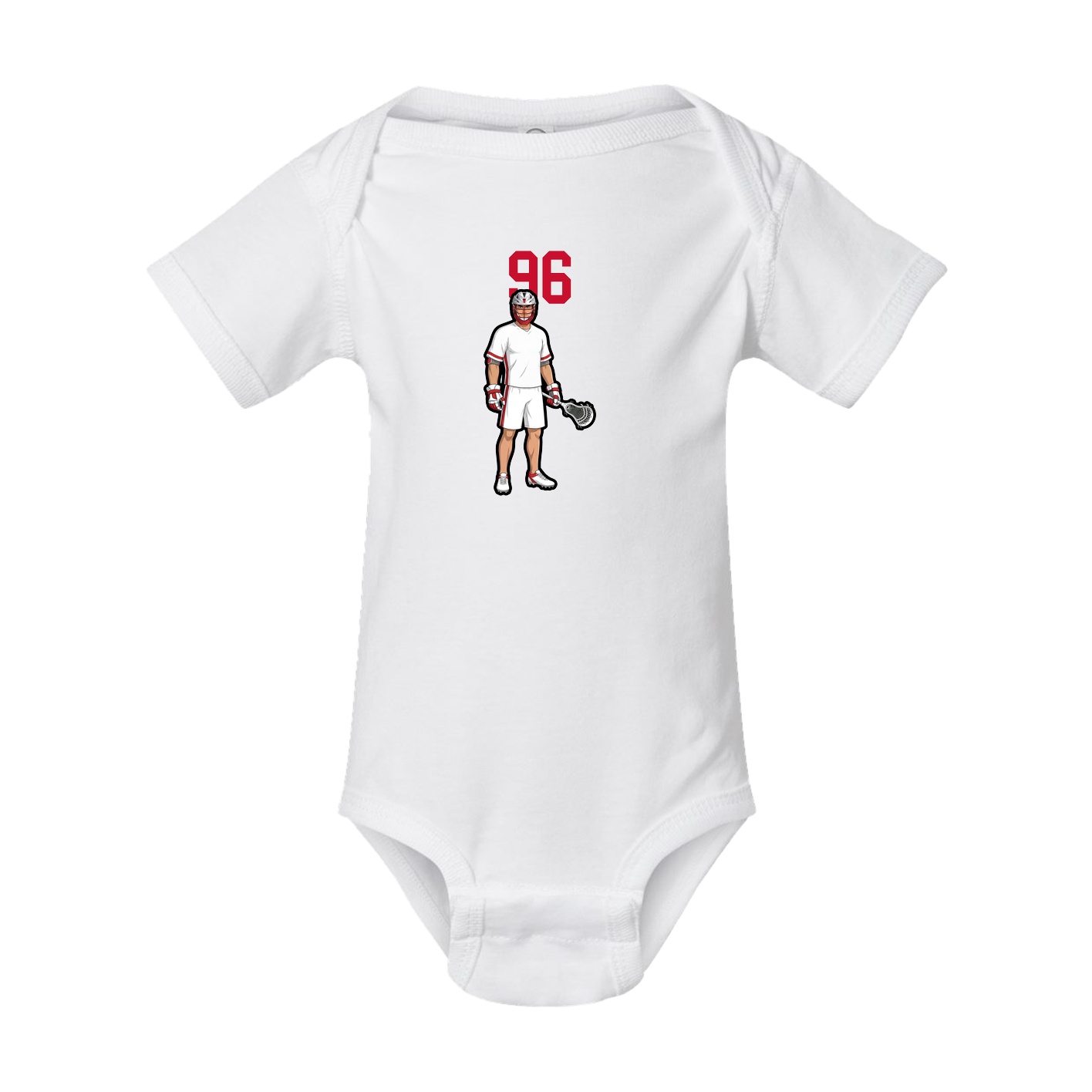 Baby Onesie — Number Top in White