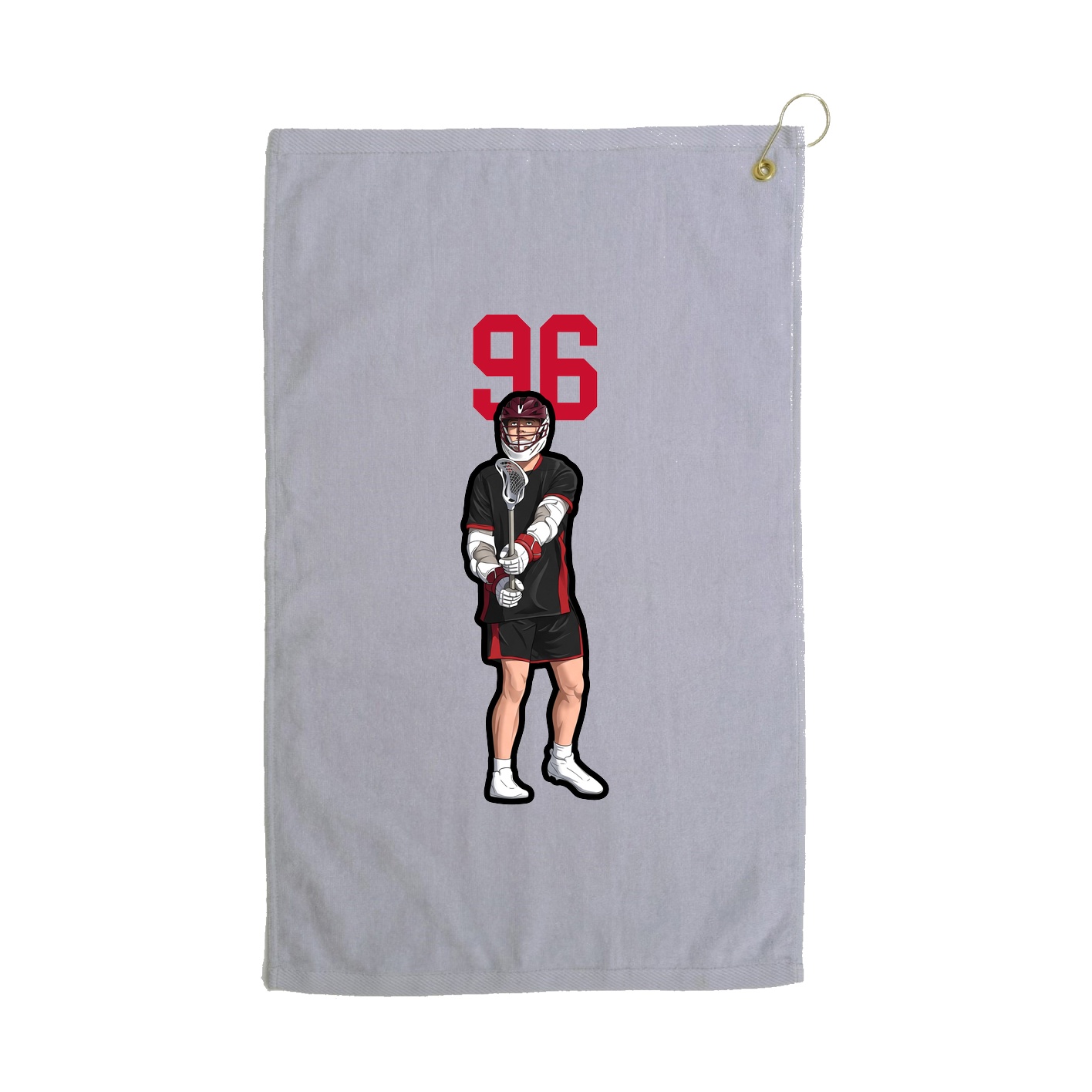 Golf Towel — Number Top in Grey