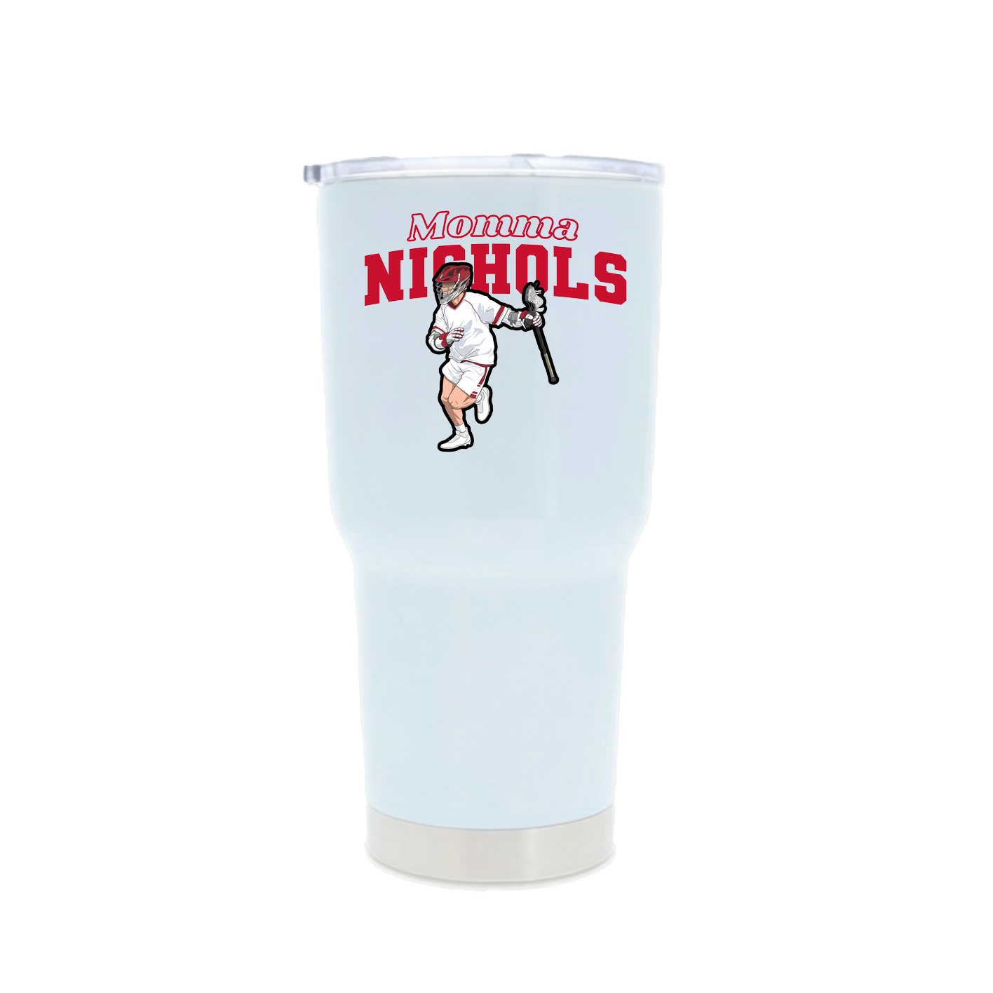 30oz Stainless Steel Tumbler — Mothers Day Block in White