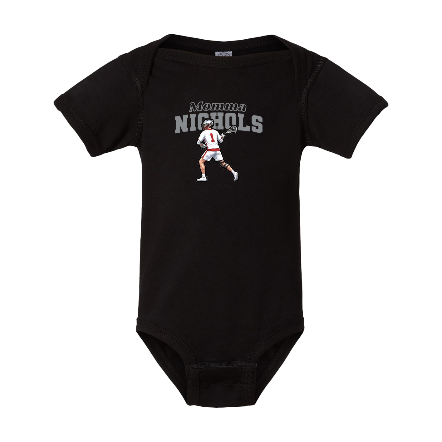 Baby Onesie — Mothers Day Block in Black