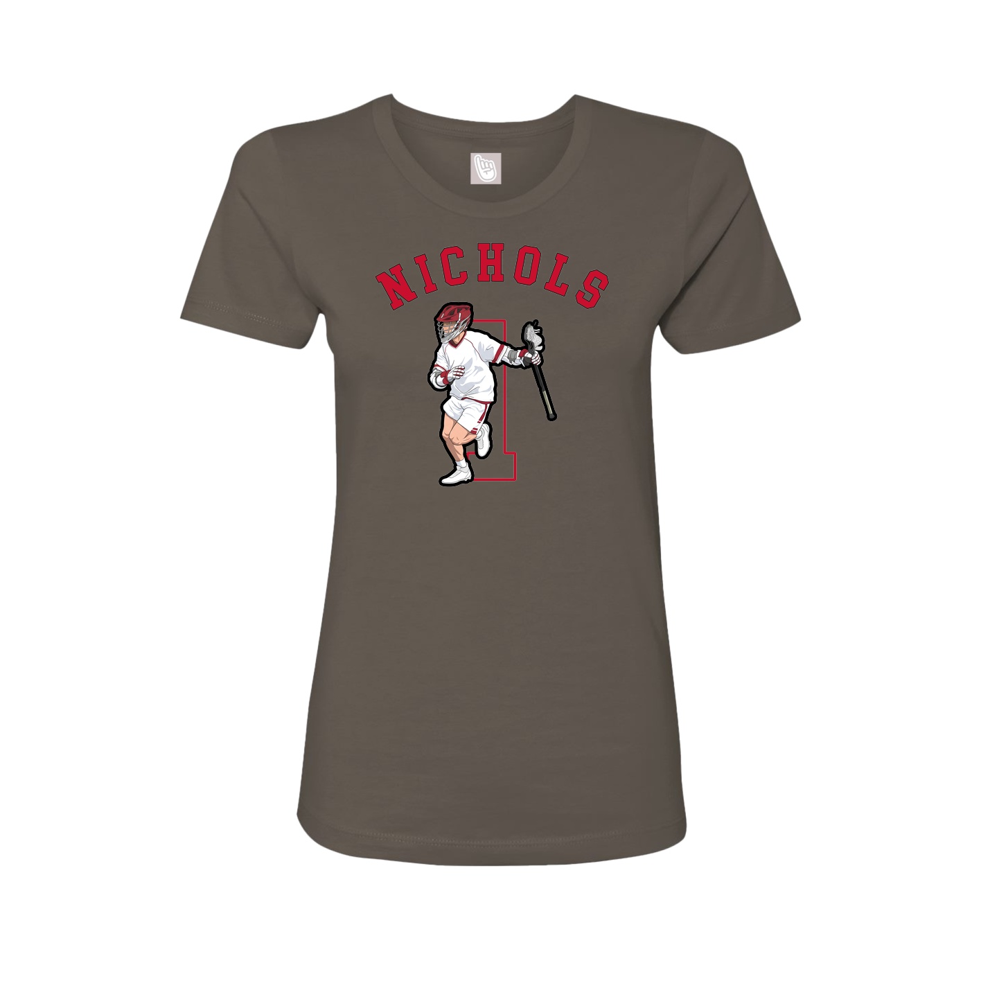 Fitted Women's Tee — Shirsey Arch in Grey