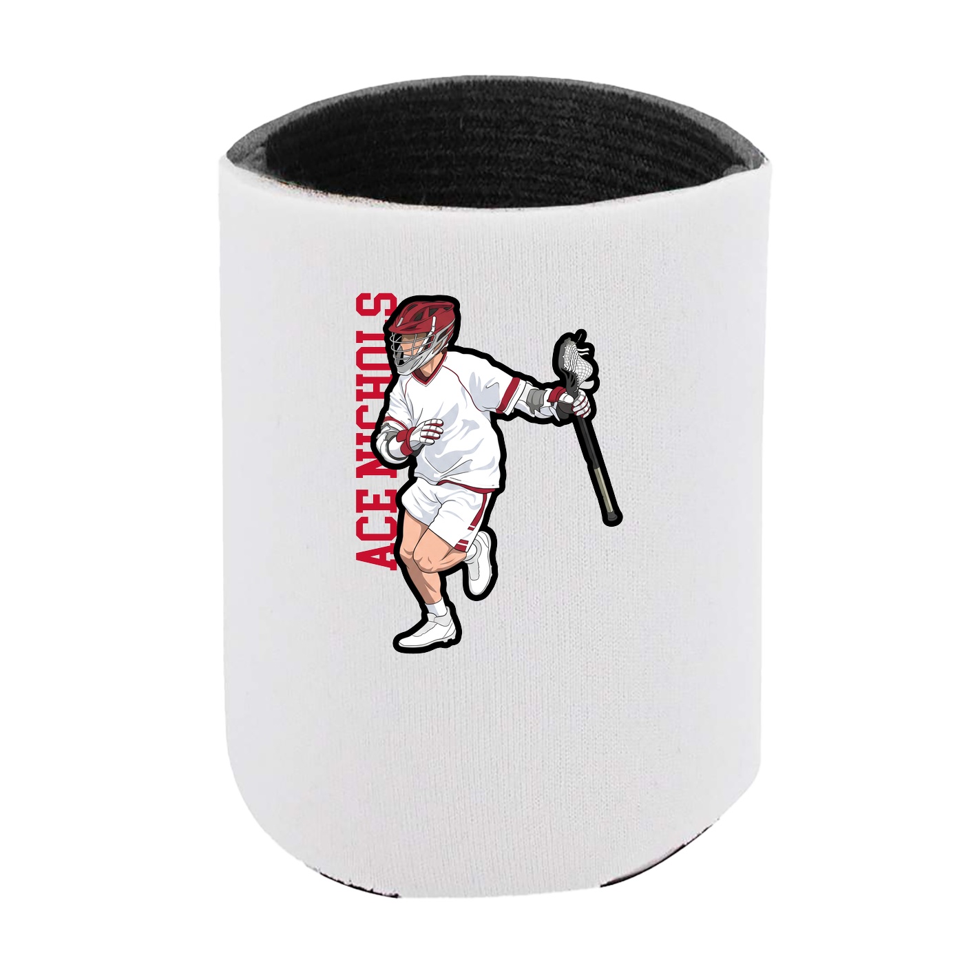 Can Holder — Name Vertical in White