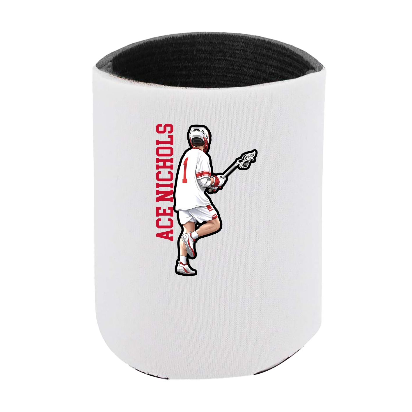 Can Holder — Name Vertical in White