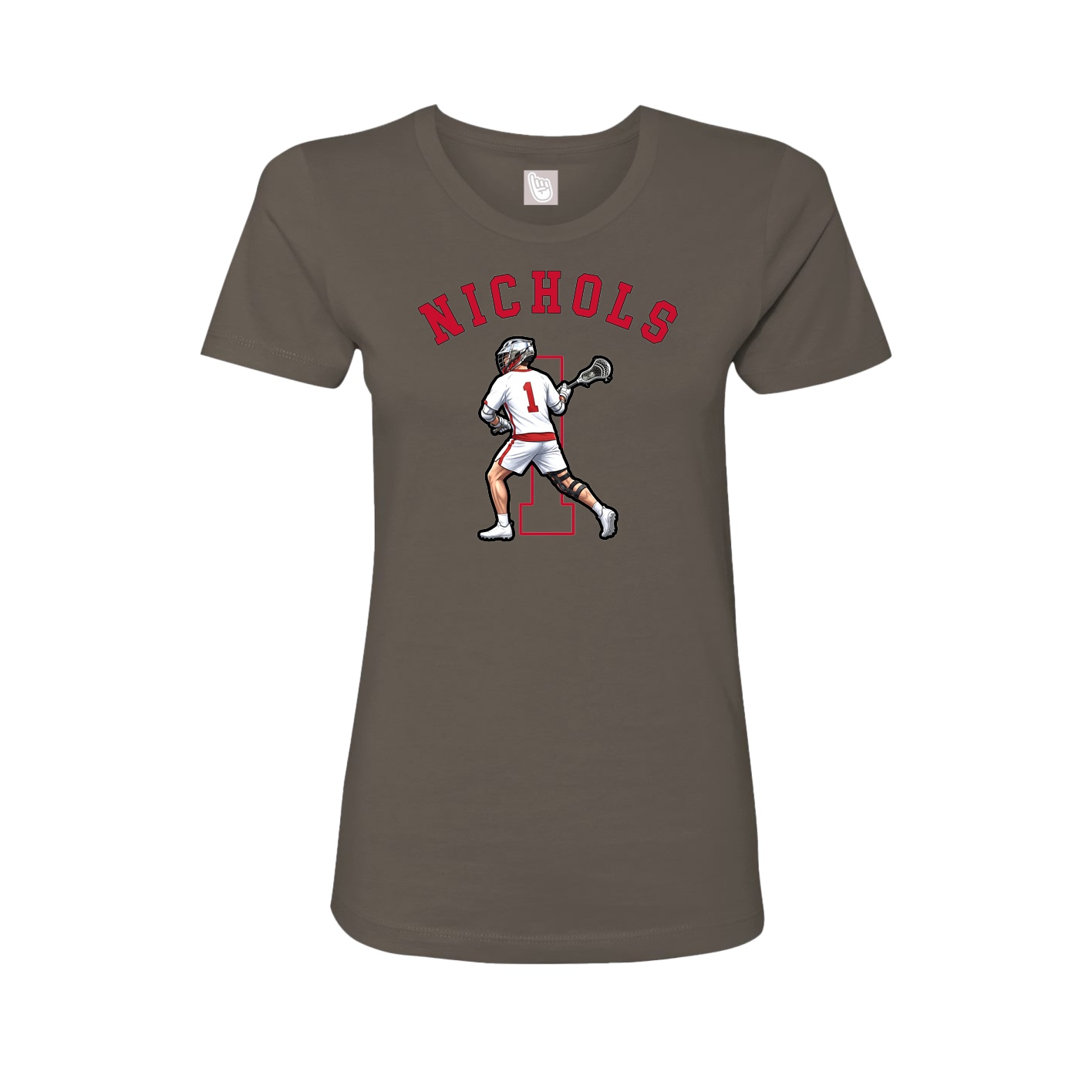 Fitted Women's Tee — Shirsey Arch in Grey