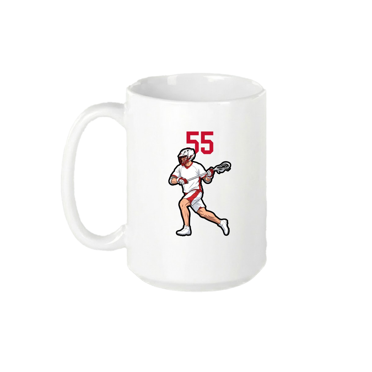 15oz Coffee Mug — Number Top in White