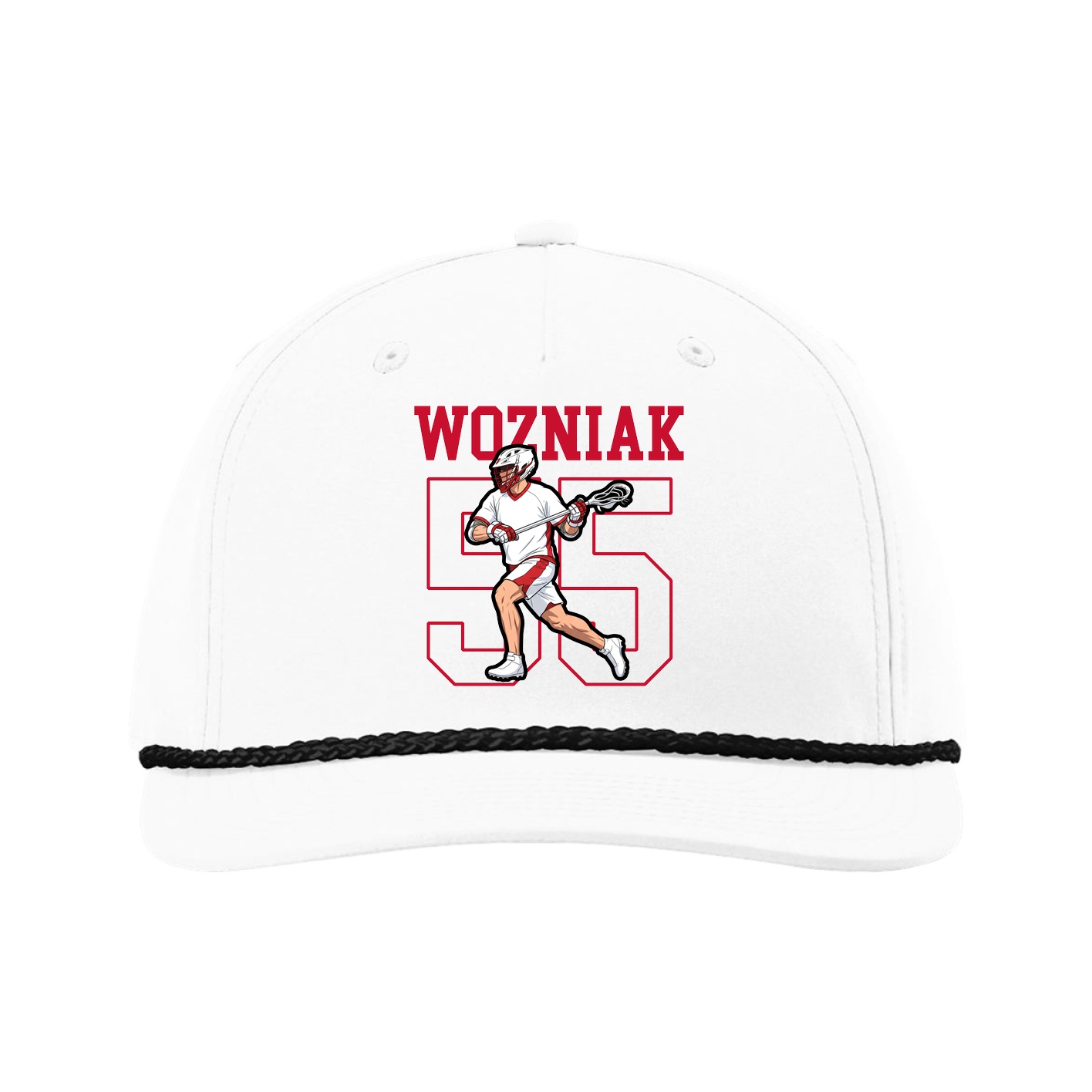 Five-Panel Classic Rope Cap — Shirsey in White