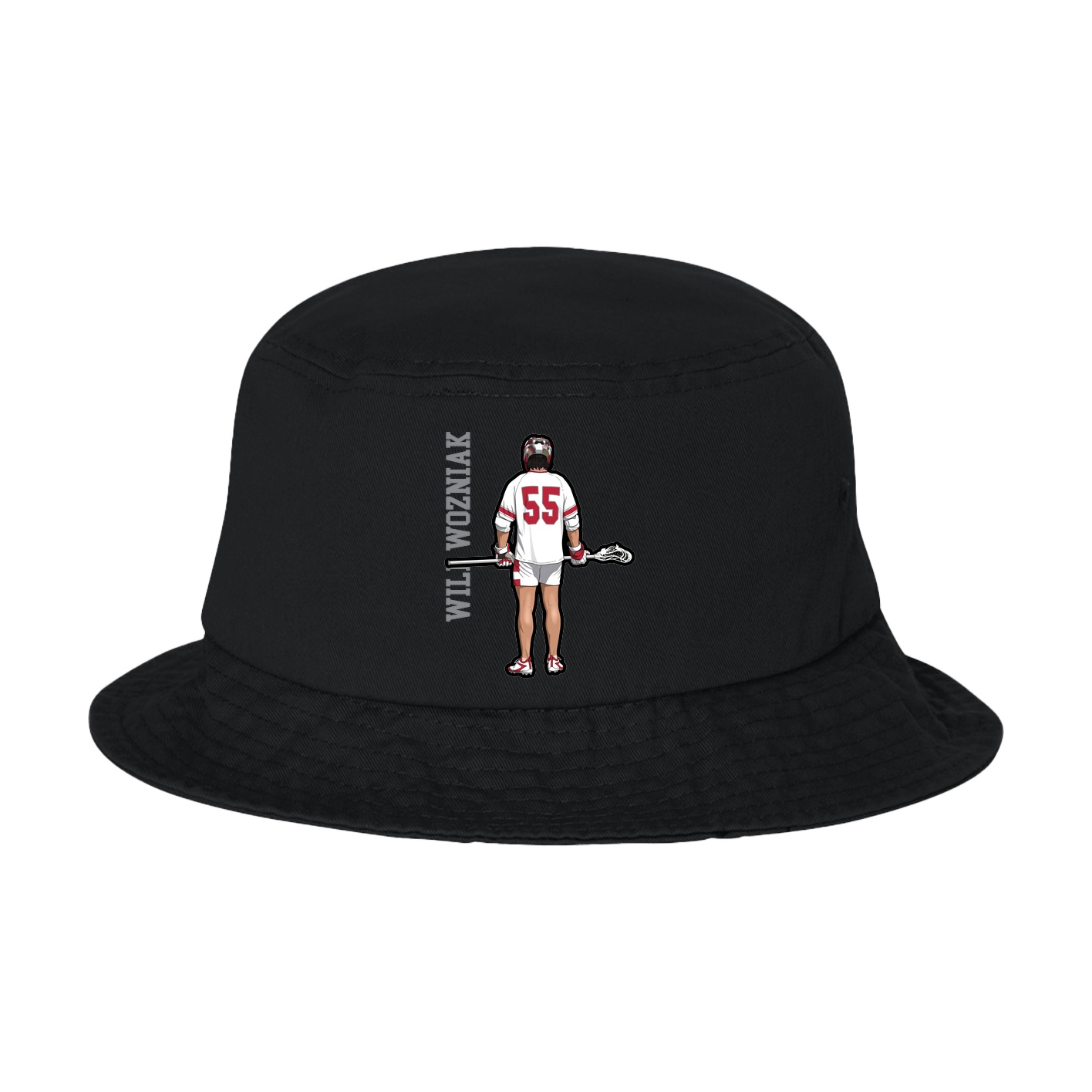 Bucket Cap — Name Vertical in Black