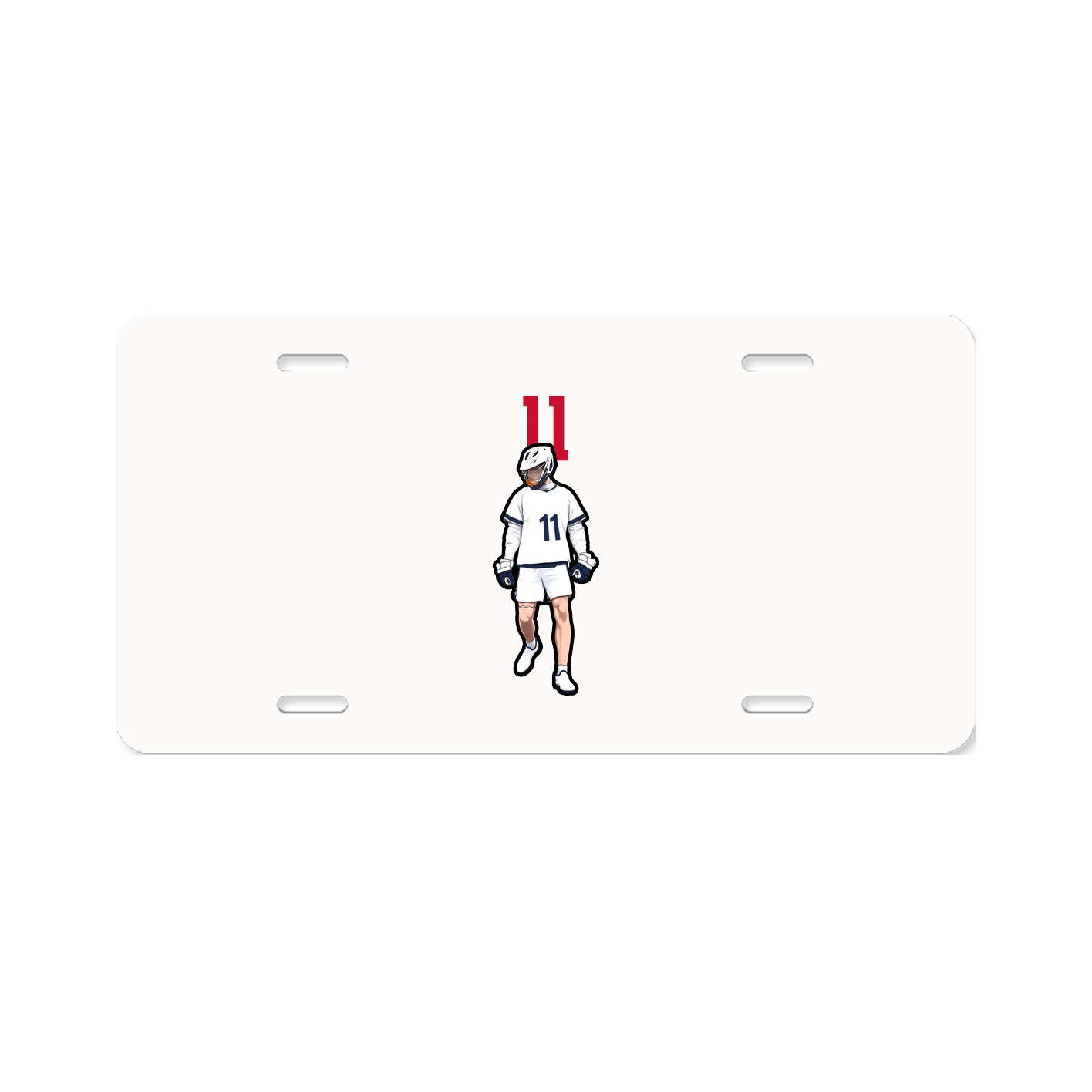 License Plate — Number Top in Classic