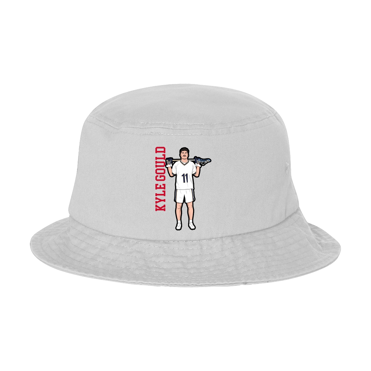 Bucket Cap — Name Vertical in White