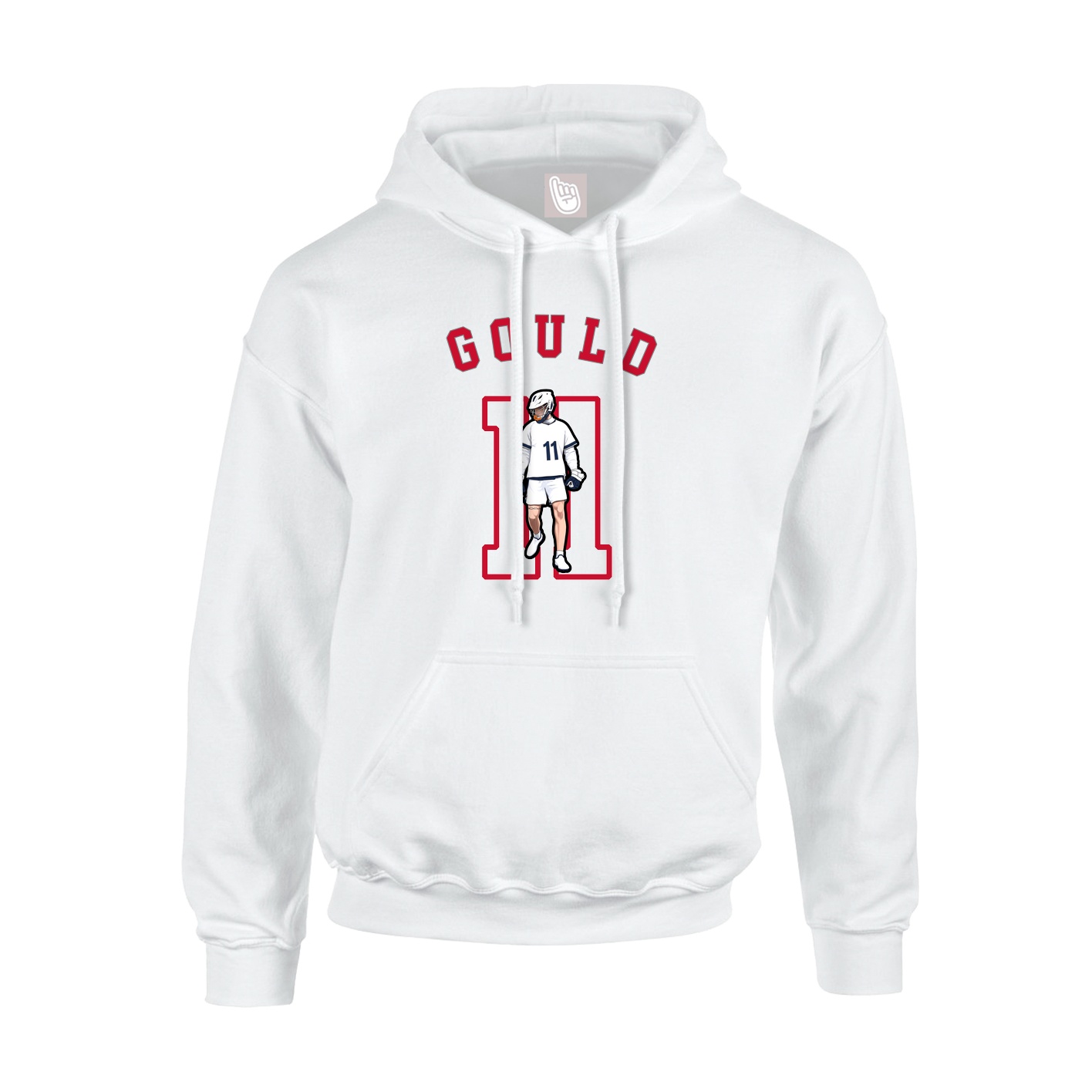 Youth Hoodie — Shirsey Arch in White