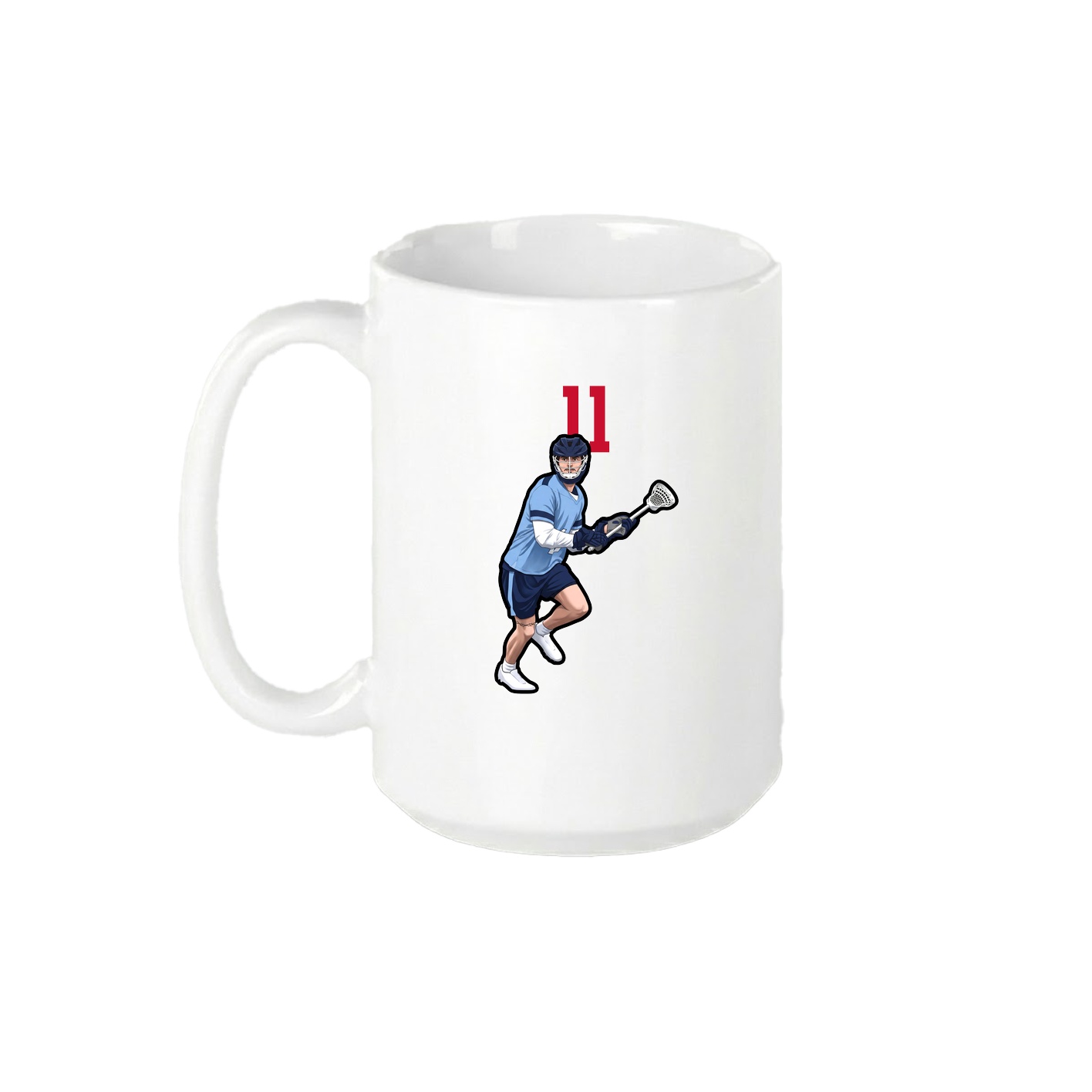 15oz Coffee Mug — Number Top in White