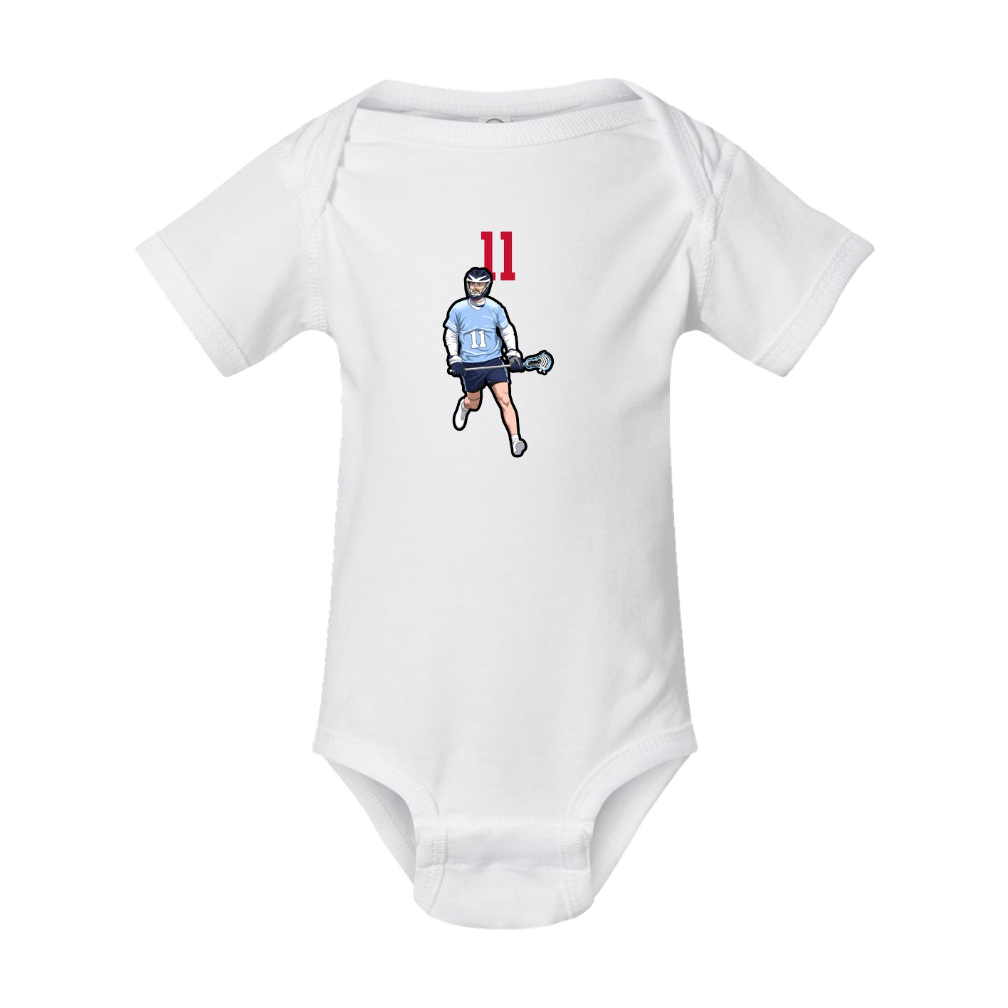 Baby Onesie — Number Top in White