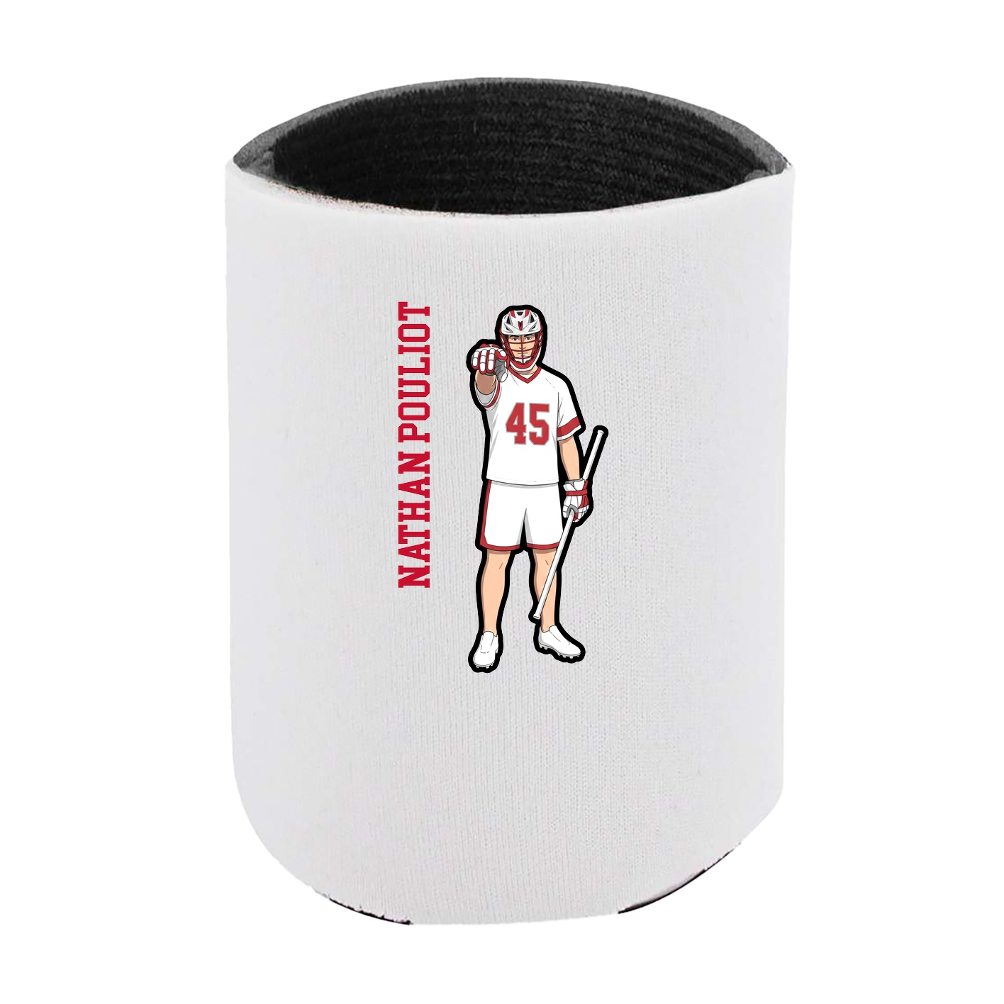 Can Holder — Name Vertical in White
