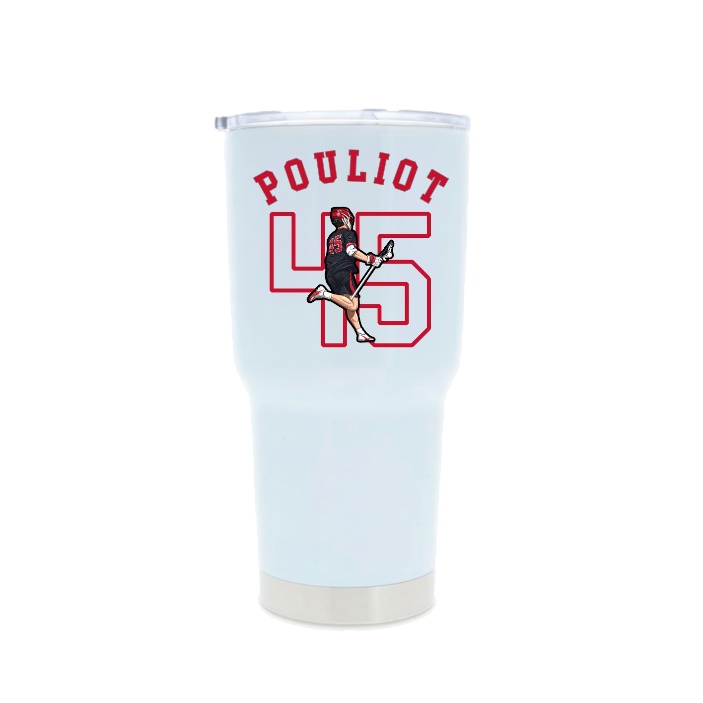 30oz Stainless Steel Tumbler — Shirsey Arch in White