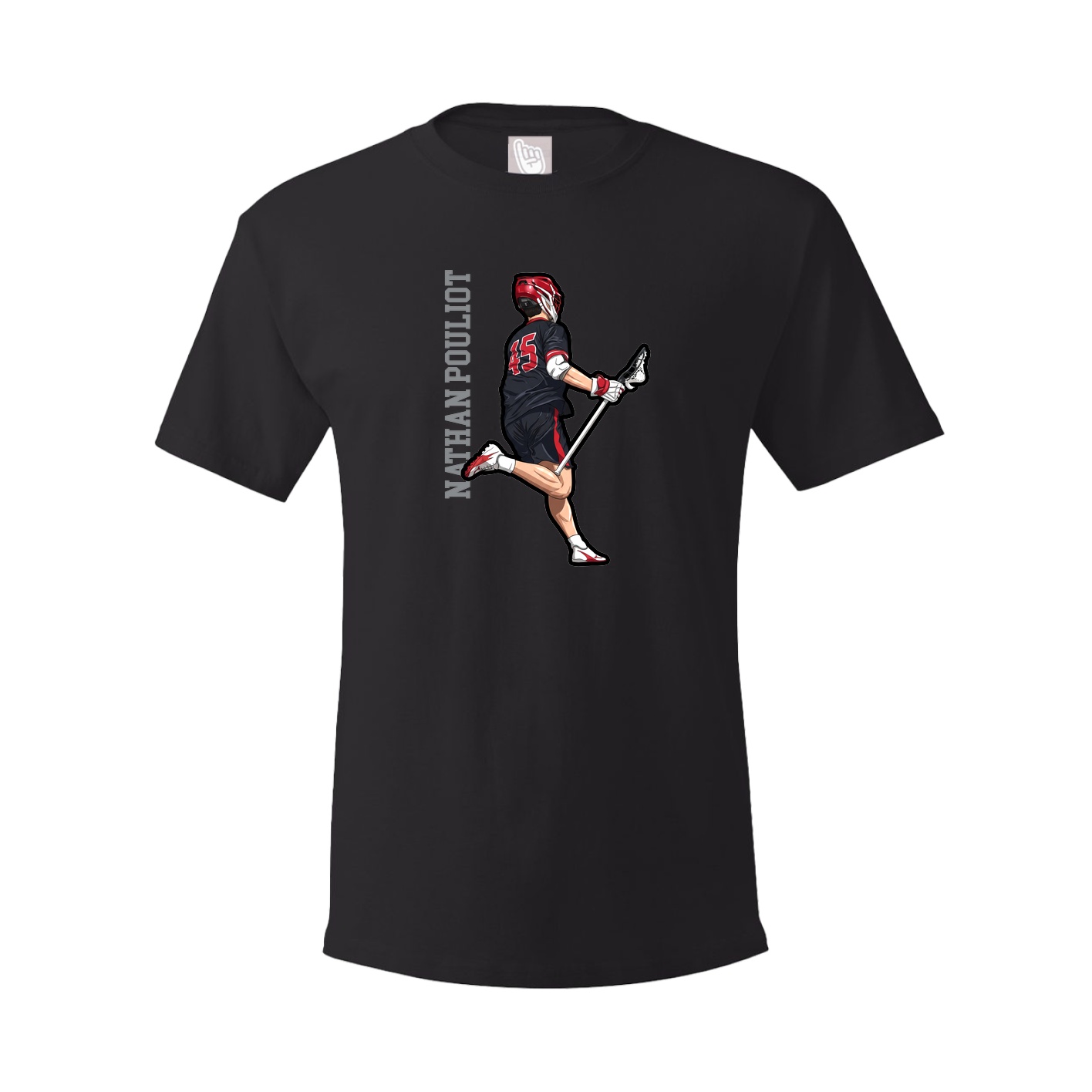 Tee — Name Vertical in Black