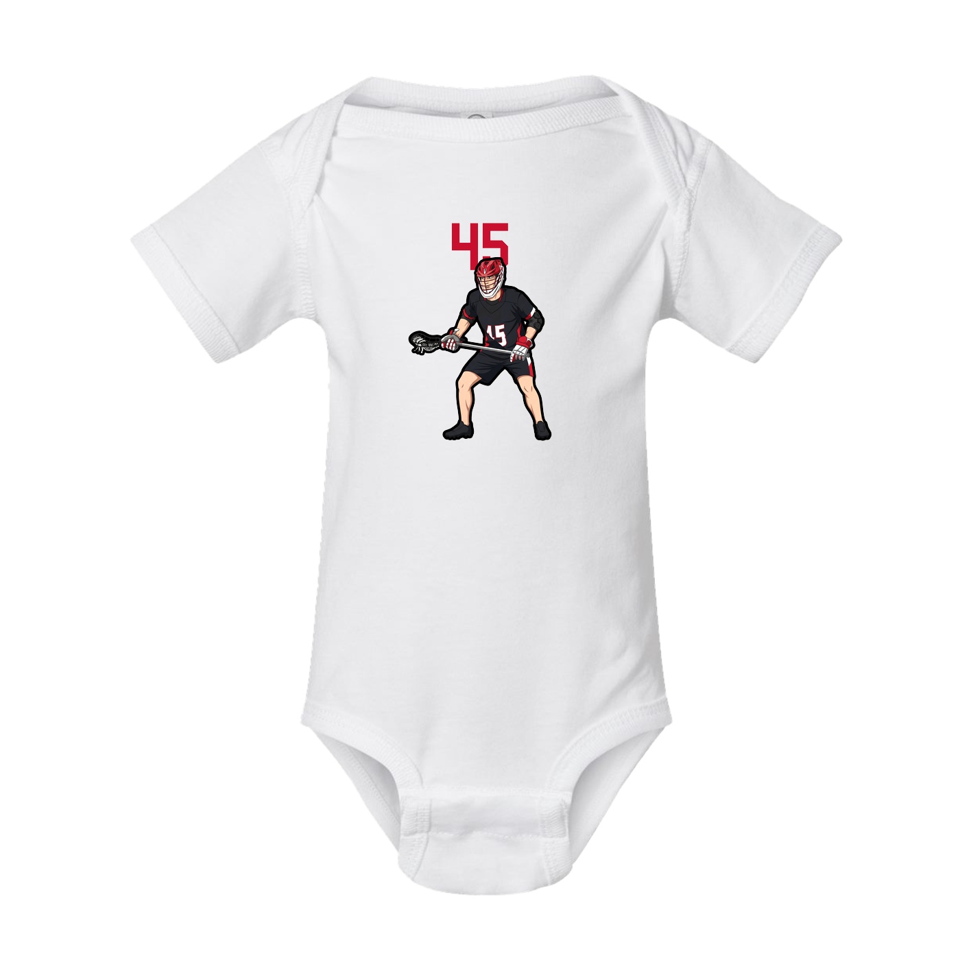 Baby Onesie — Number Top in White