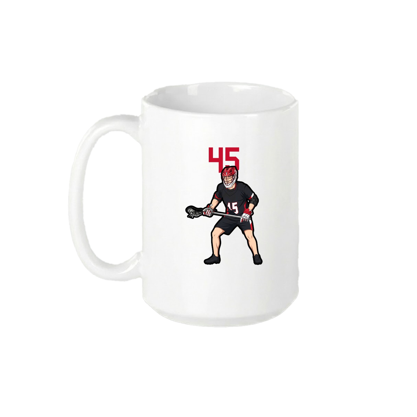 15oz Coffee Mug — Number Top in White